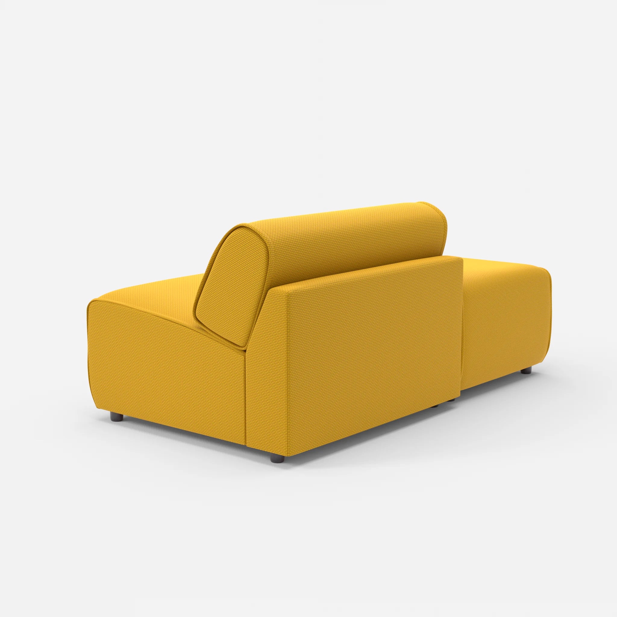 1 Sitzer Sofa Belleform mit offener Seite ohne Armlehne 1 nabucco3019 in Curry von hinten
