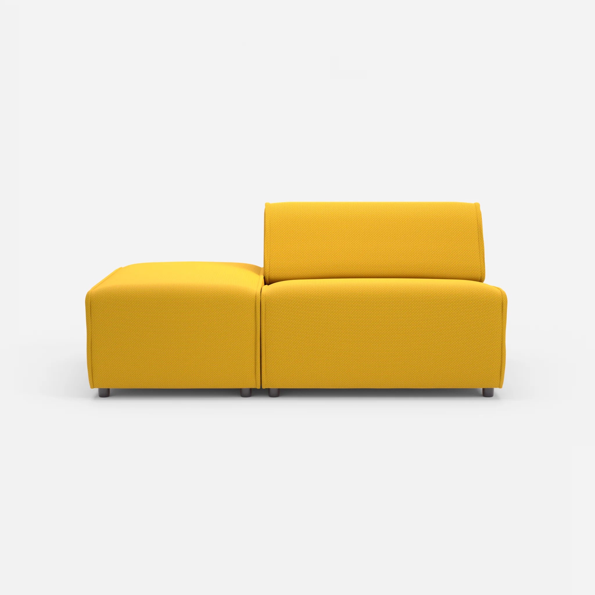1 Sitzer Sofa Belleform mit offener Seite ohne Armlehne 1 nabucco3019 in Curry von vorne