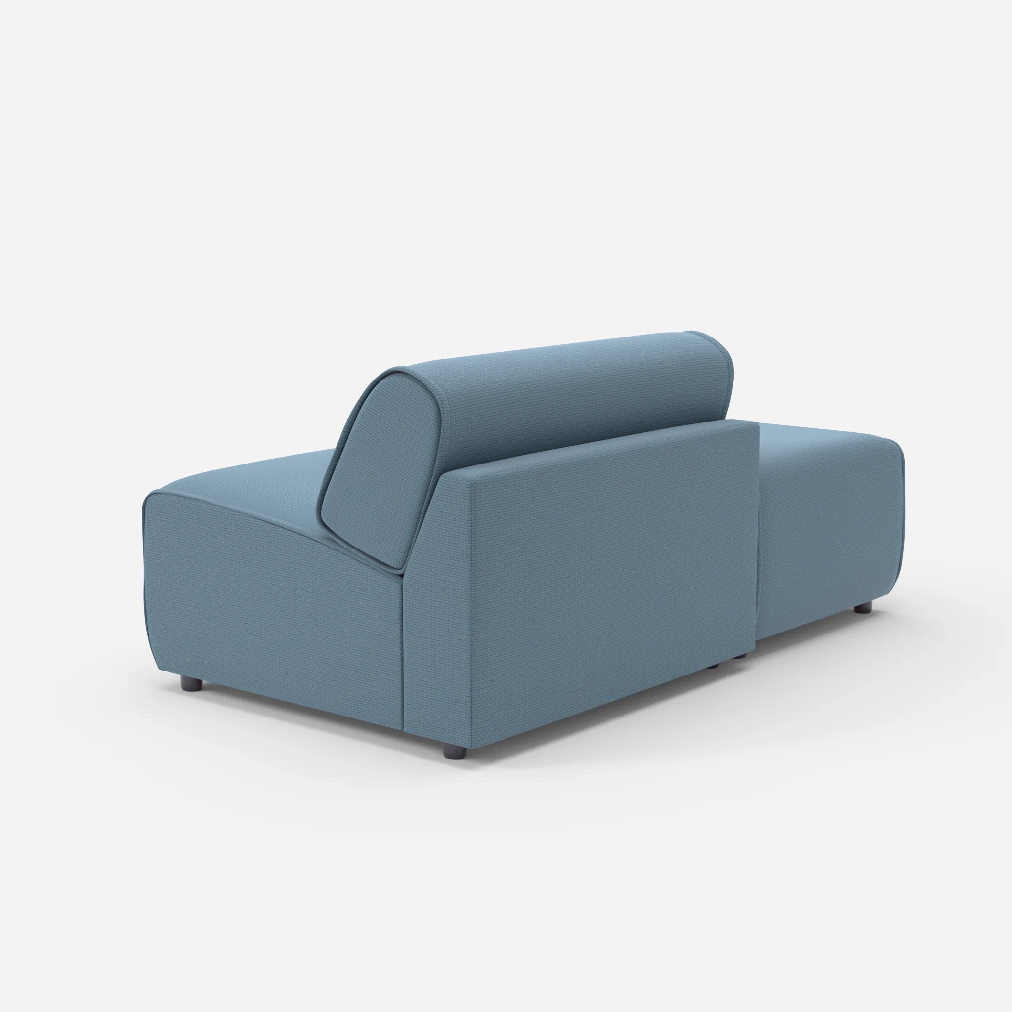 1 Sitzer Sofa Belleform mit offener Seite ohne Armlehne 1 nabucco6043 in Blau von hinten