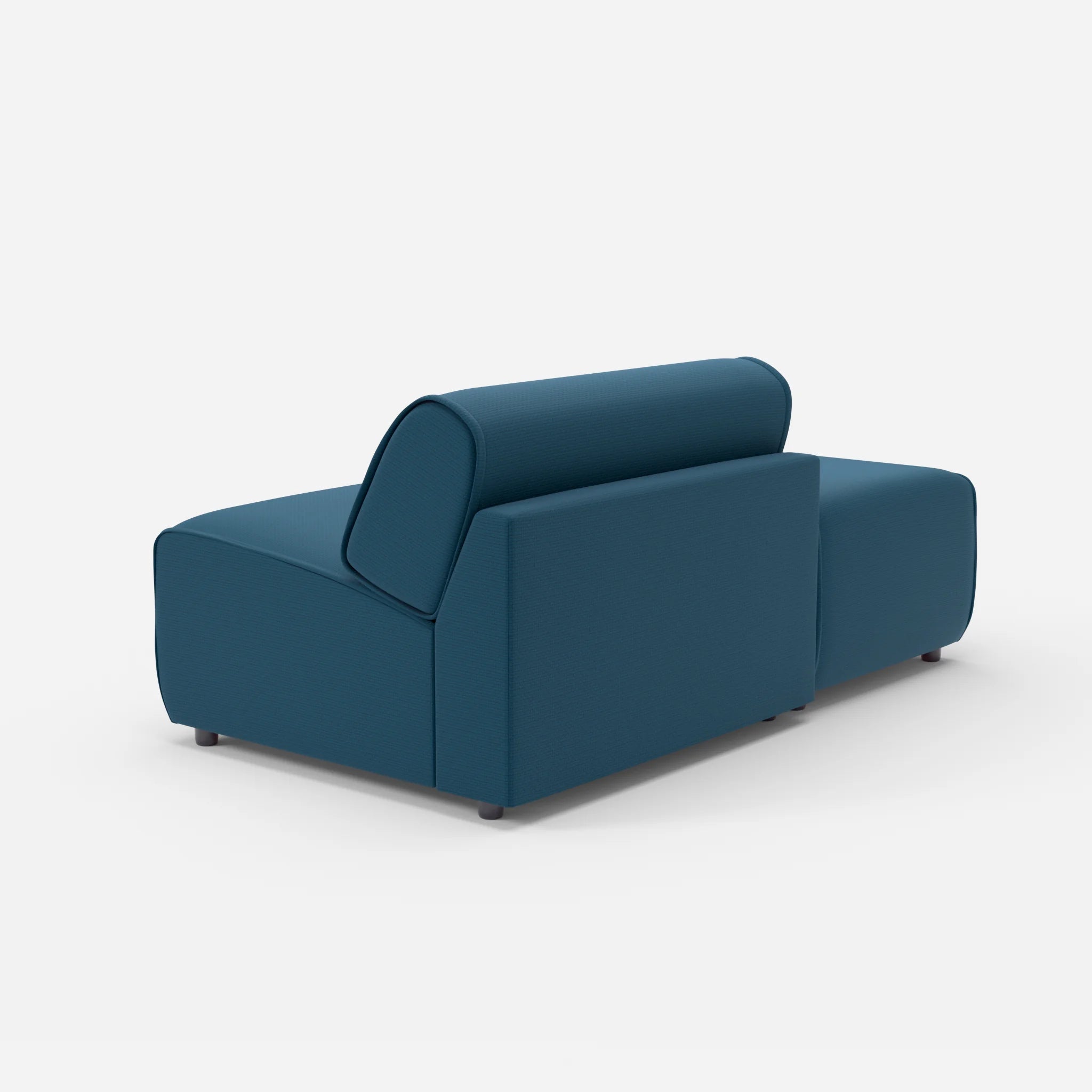 1 Sitzer Sofa Belleform mit offener Seite ohne Armlehne 1 nabucco6075 in Blau von hinten