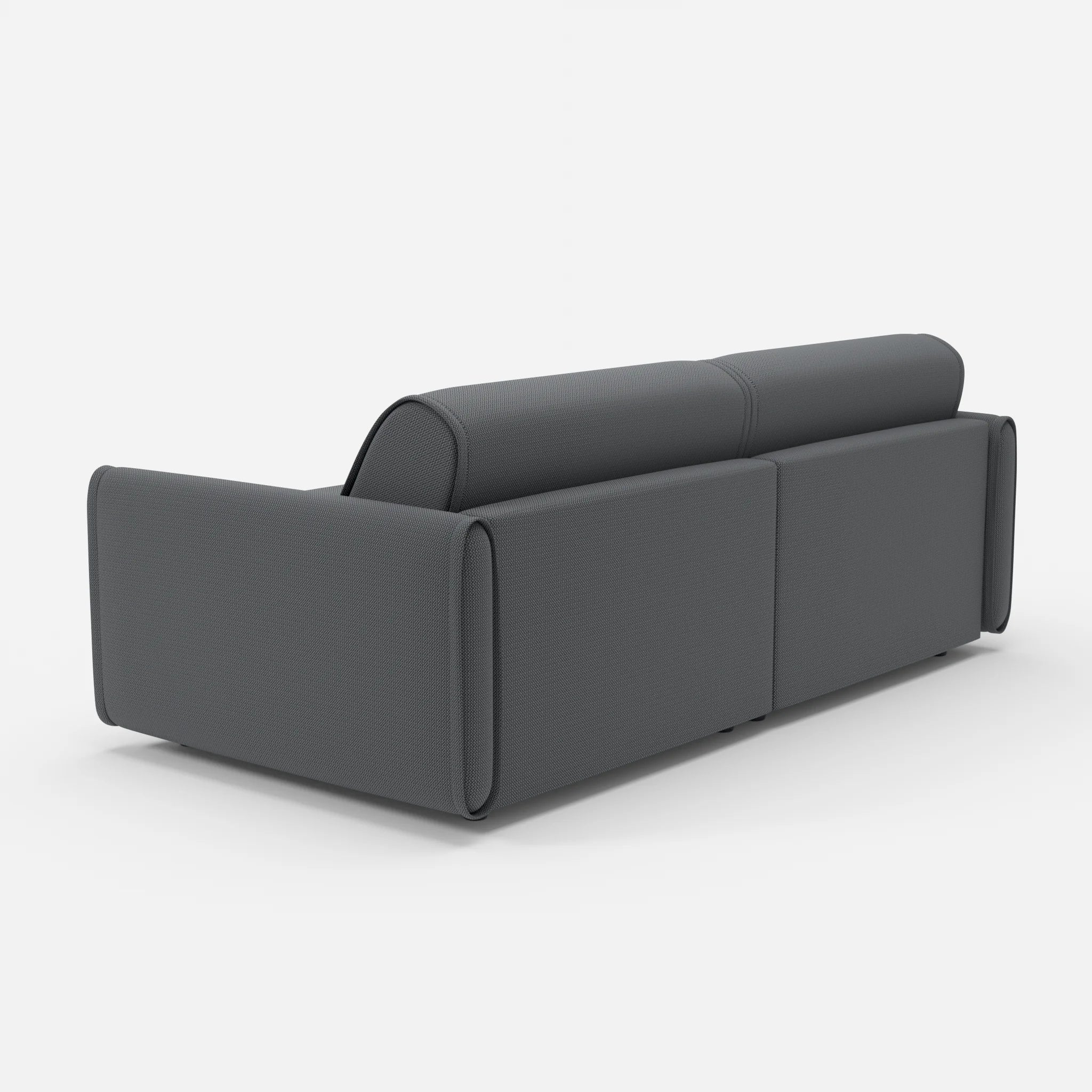 2 Sitzer Sofa Belleform 1 credoasphalt in Anthrazit von hinten