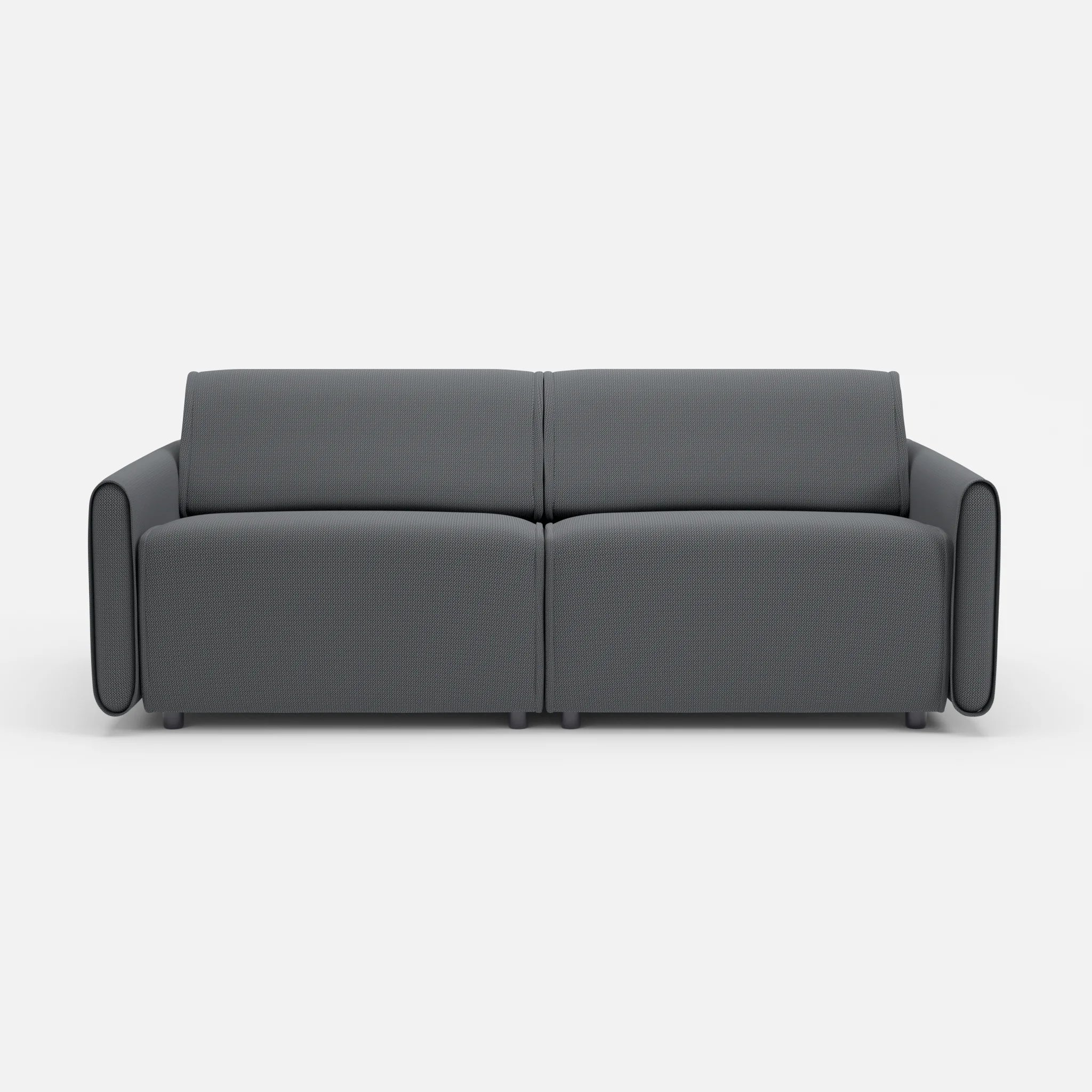 2 Sitzer Sofa Belleform 1 credoasphalt in Anthrazit von vorne
