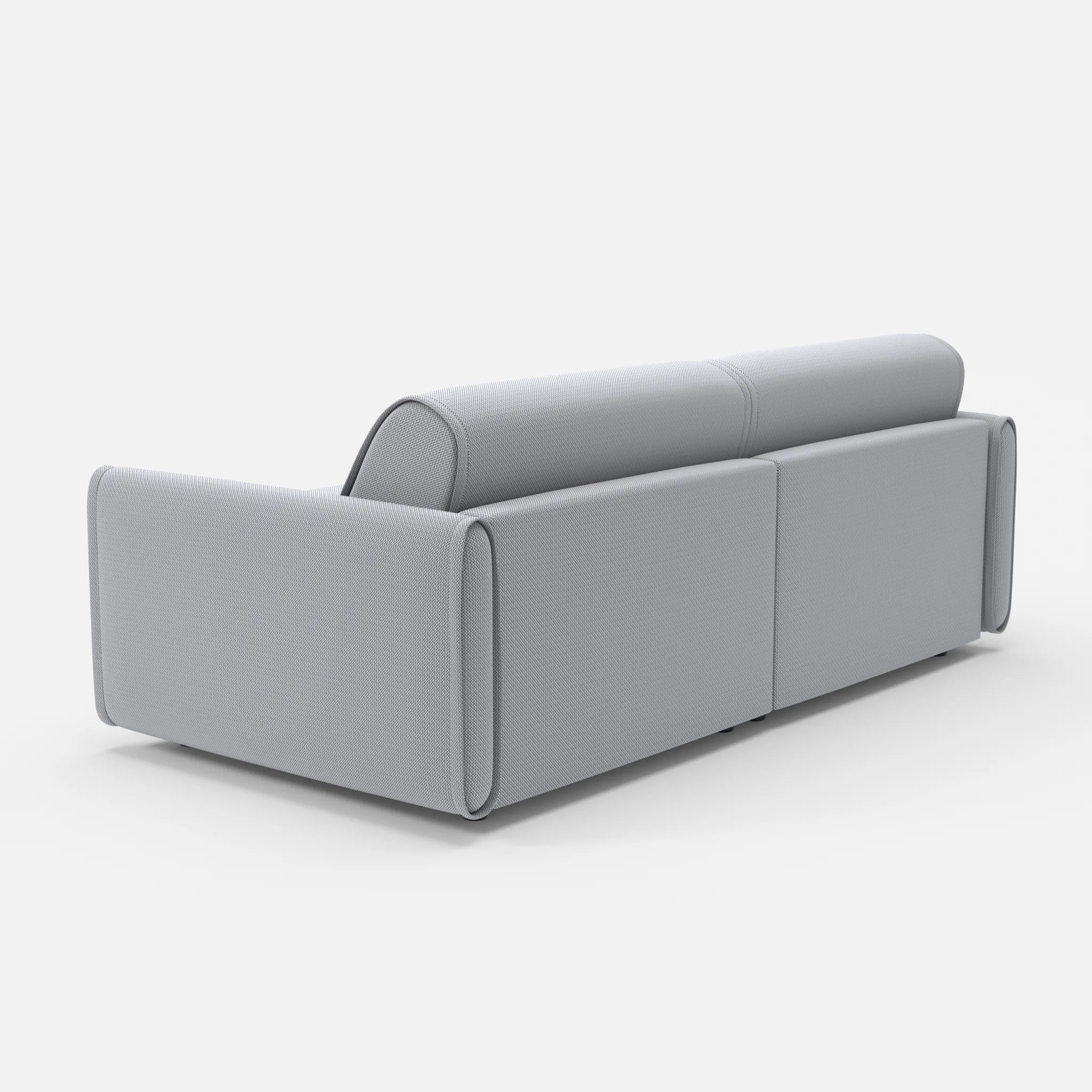 2 Sitzer Sofa Belleform 1 credochalk in Hellgrau von hinten