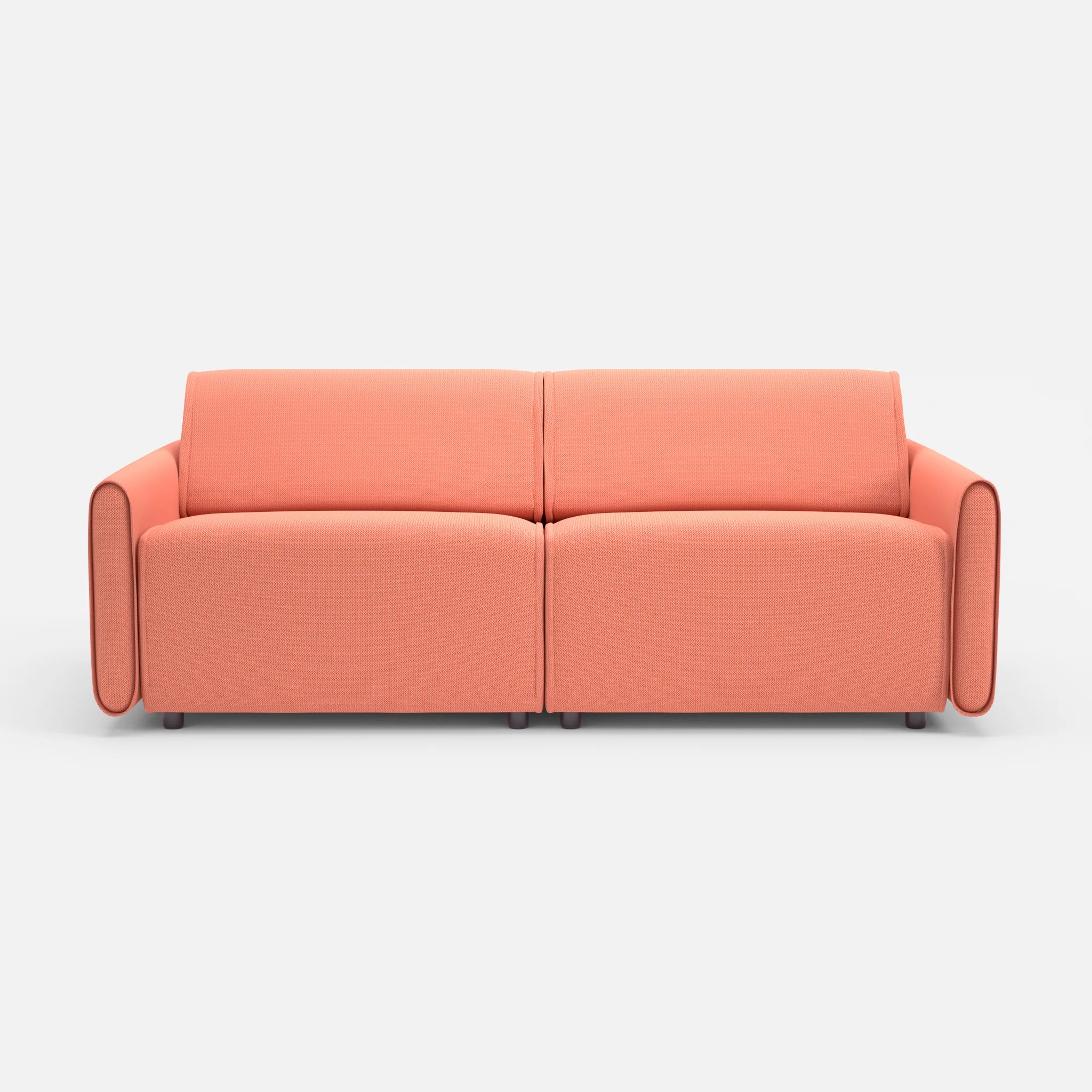 2 Sitzer Sofa Belleform 1 credograpefruit in Coral von vorne