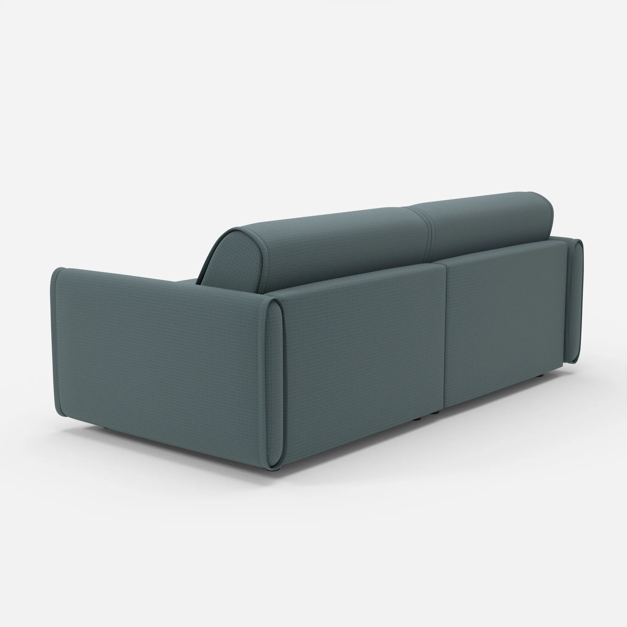 2 Sitzer Sofa Belleform 1 credojaspis in Türkis von hinten