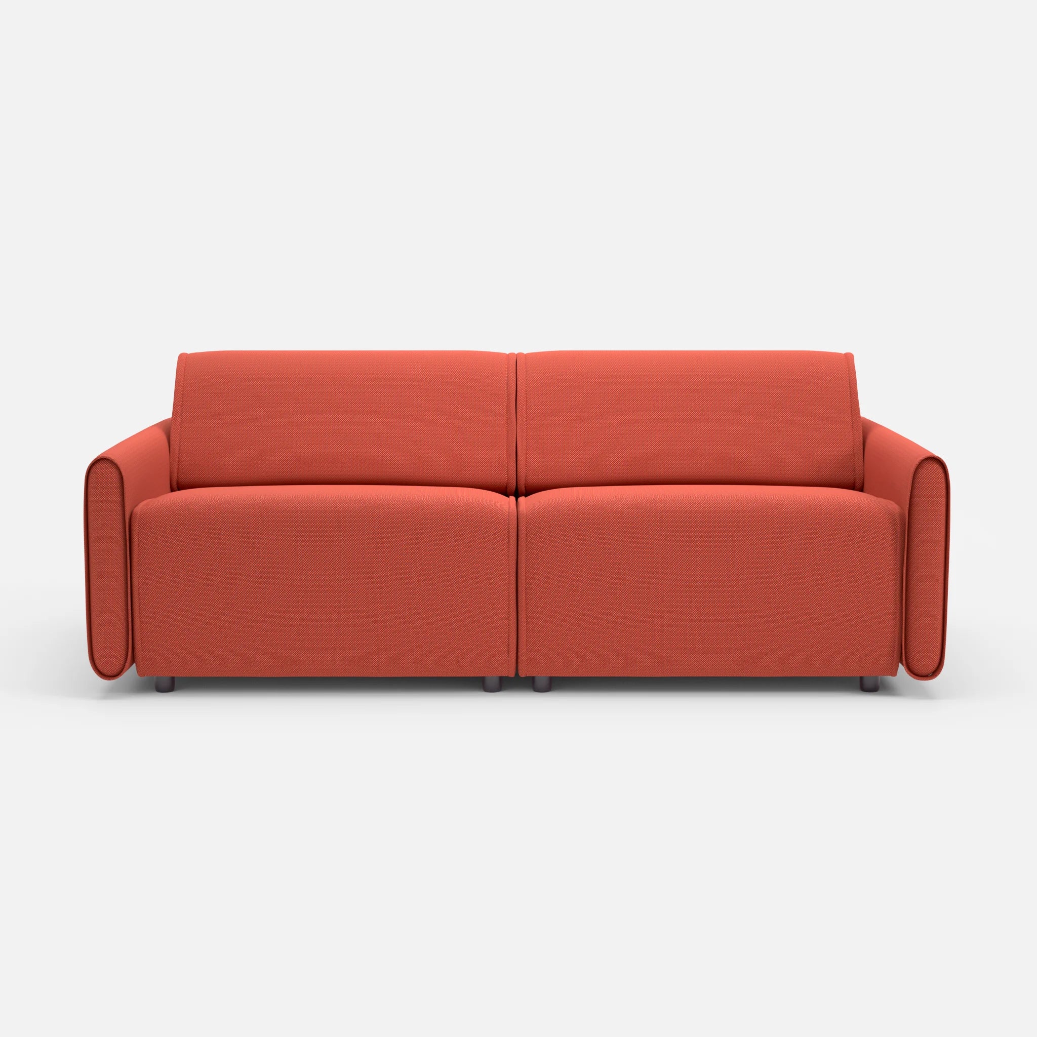 2 Sitzer Sofa Belleform 1 credolampion in Rot von vorne