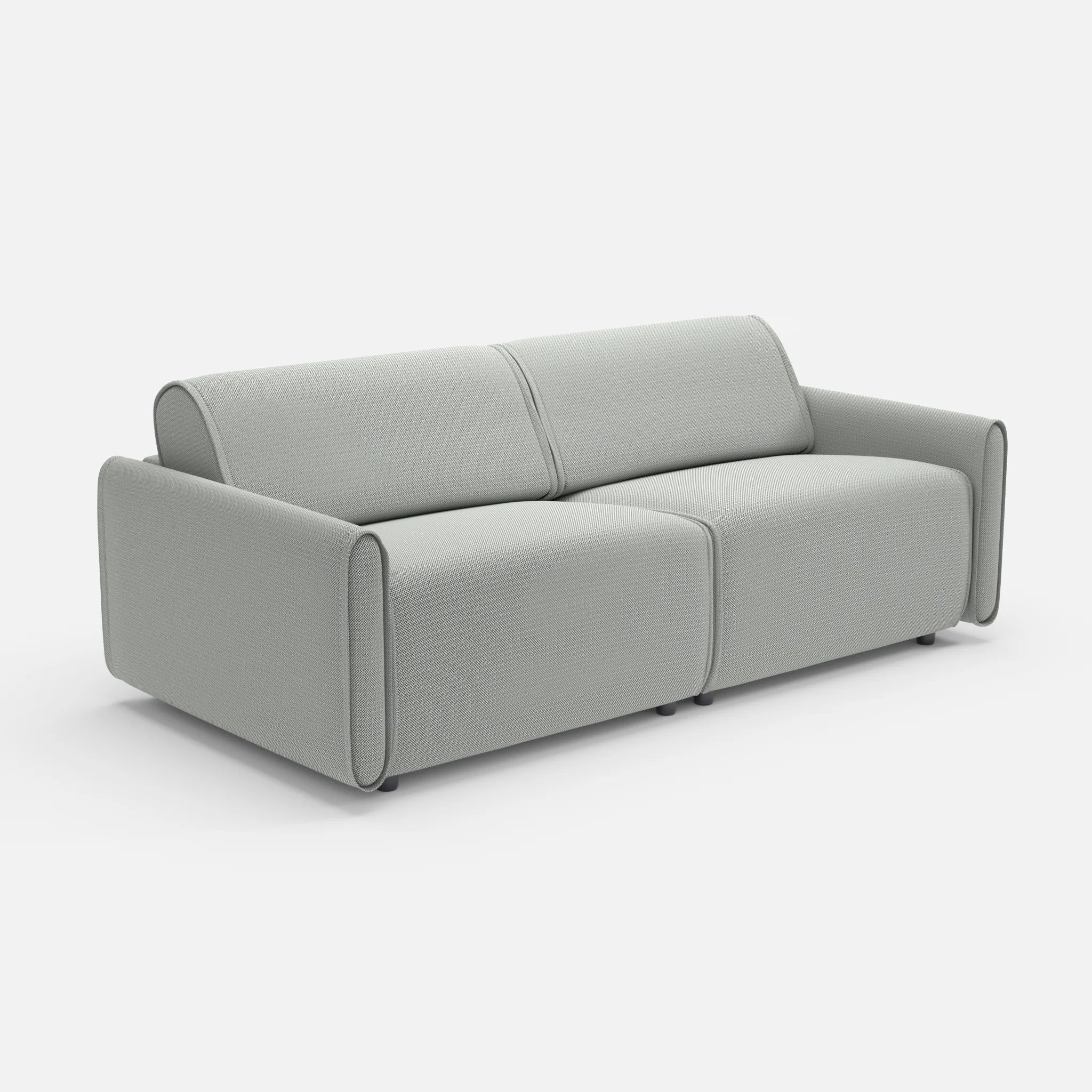 2 Sitzer Sofa Belleform 1 credopepper in Dunkelgrau von der Seite