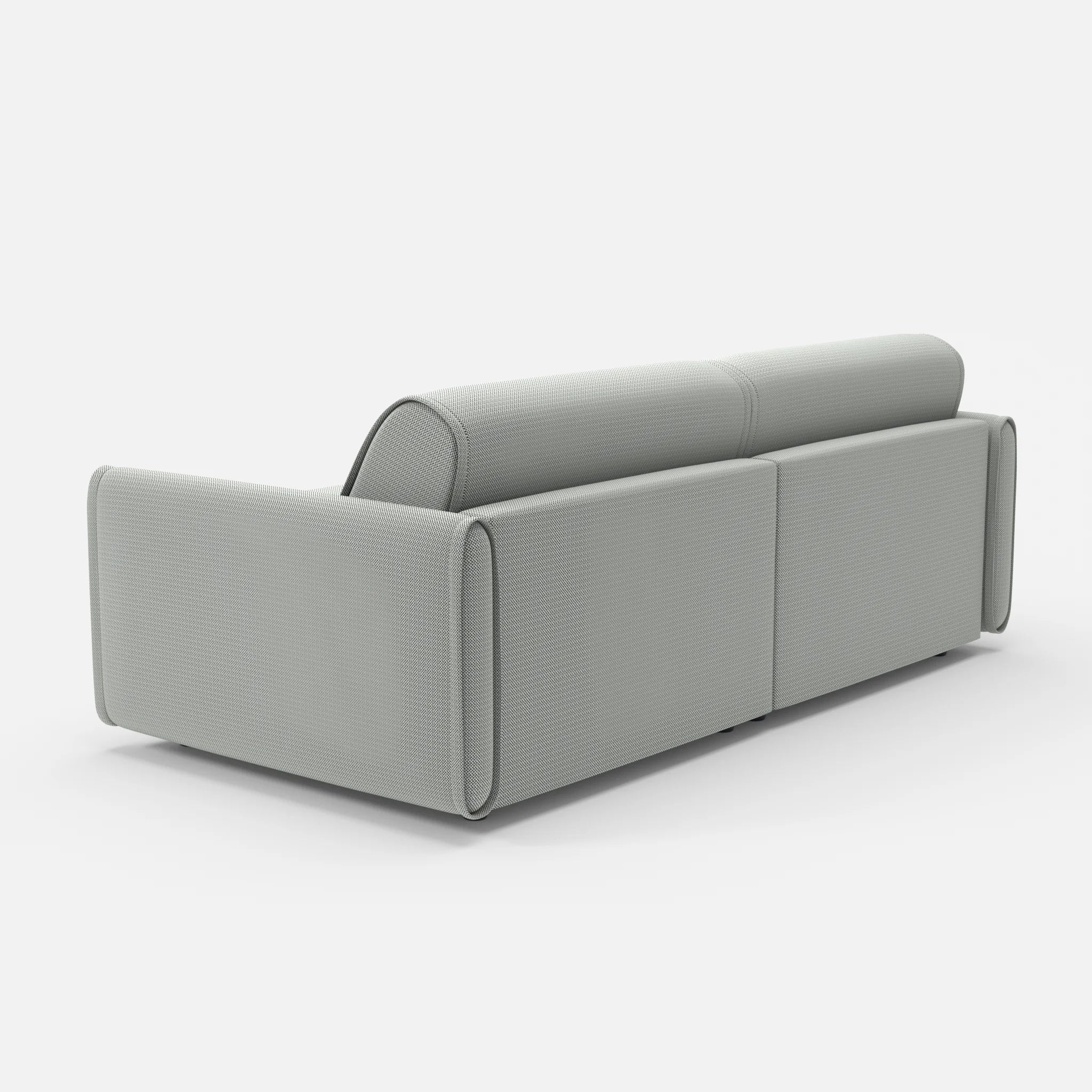 2 Sitzer Sofa Belleform 1 credopepper in Dunkelgrau von hinten