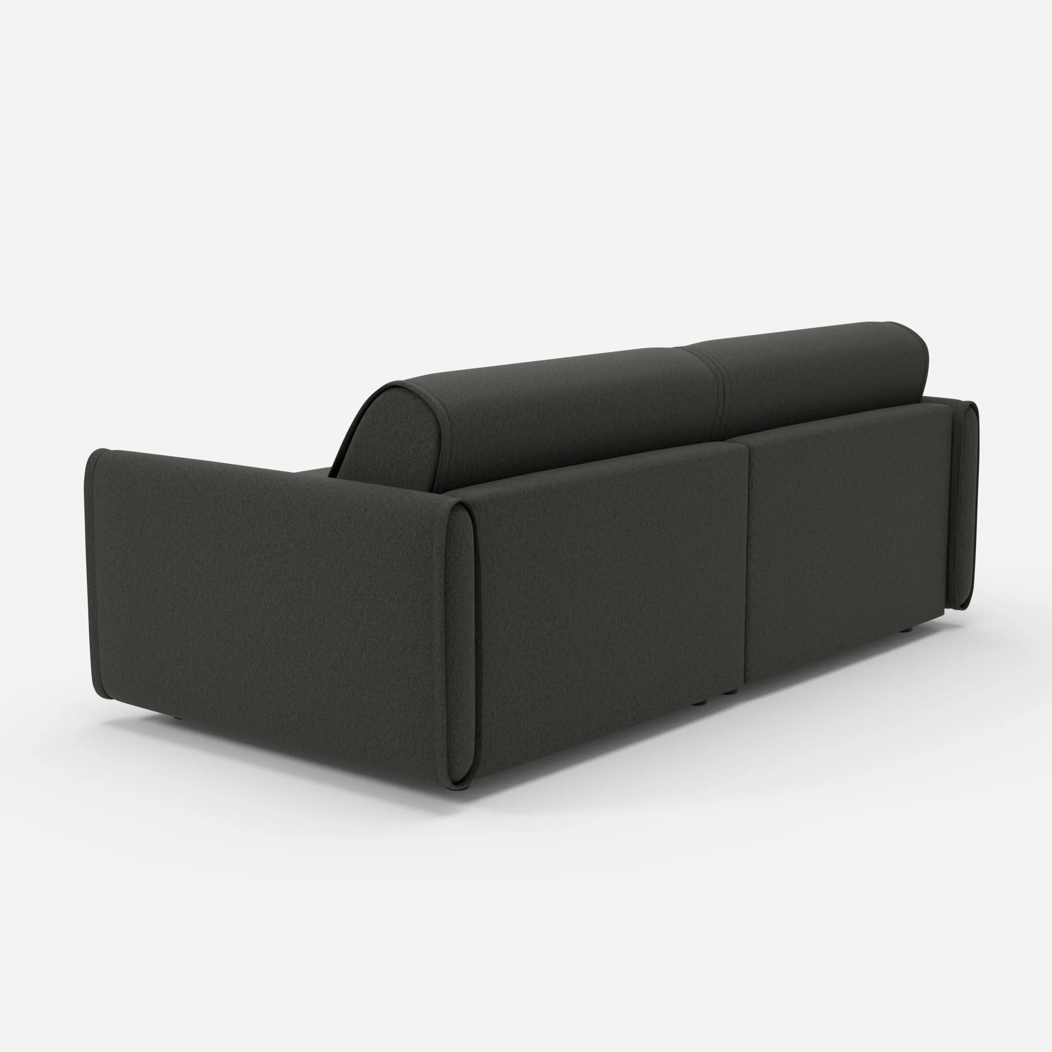 2 Sitzer Sofa Belleform 1 dama0002 in Anthrazit von hinten