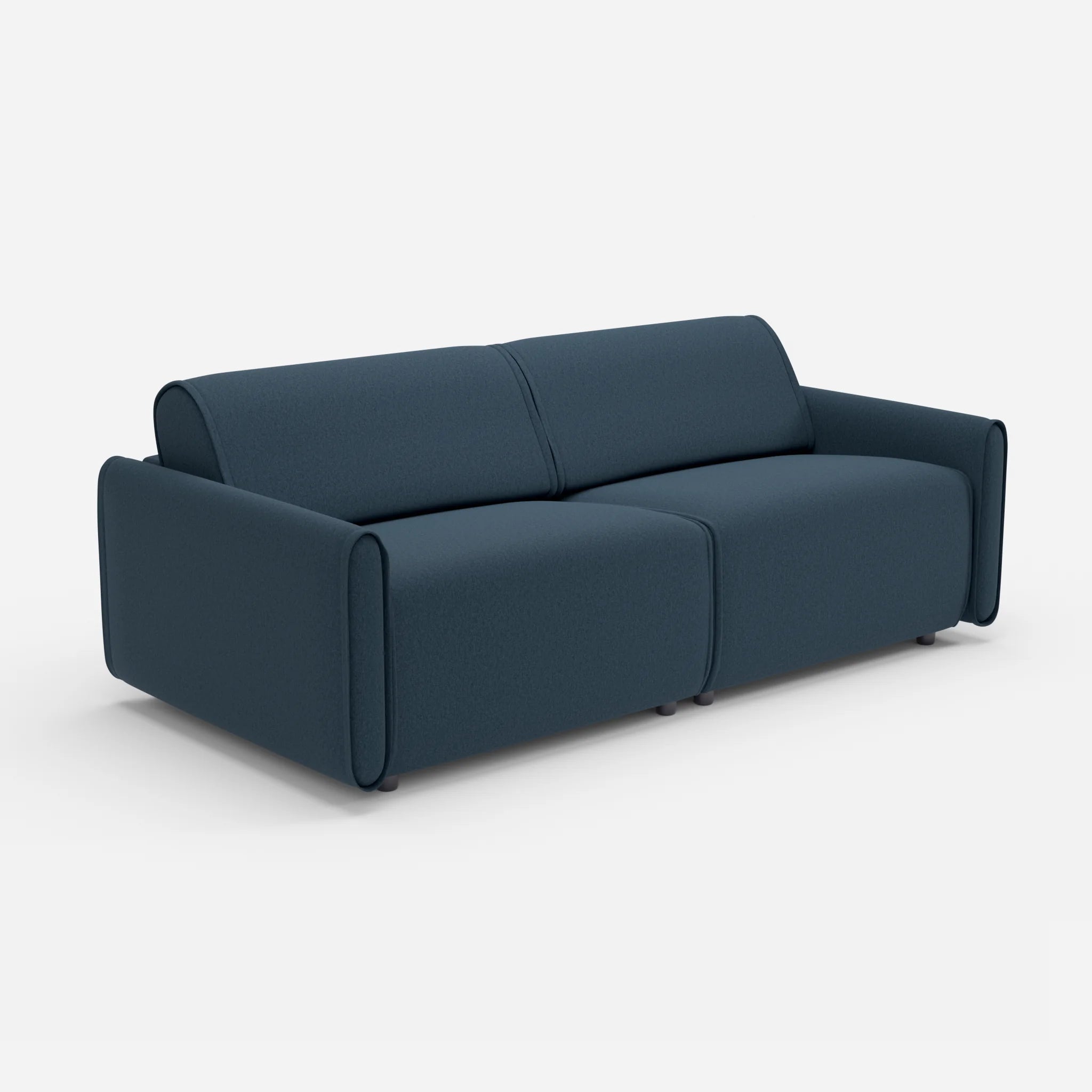 2 Sitzer Sofa Belleform 1 dama0014 in Dunkelblau von der Seite