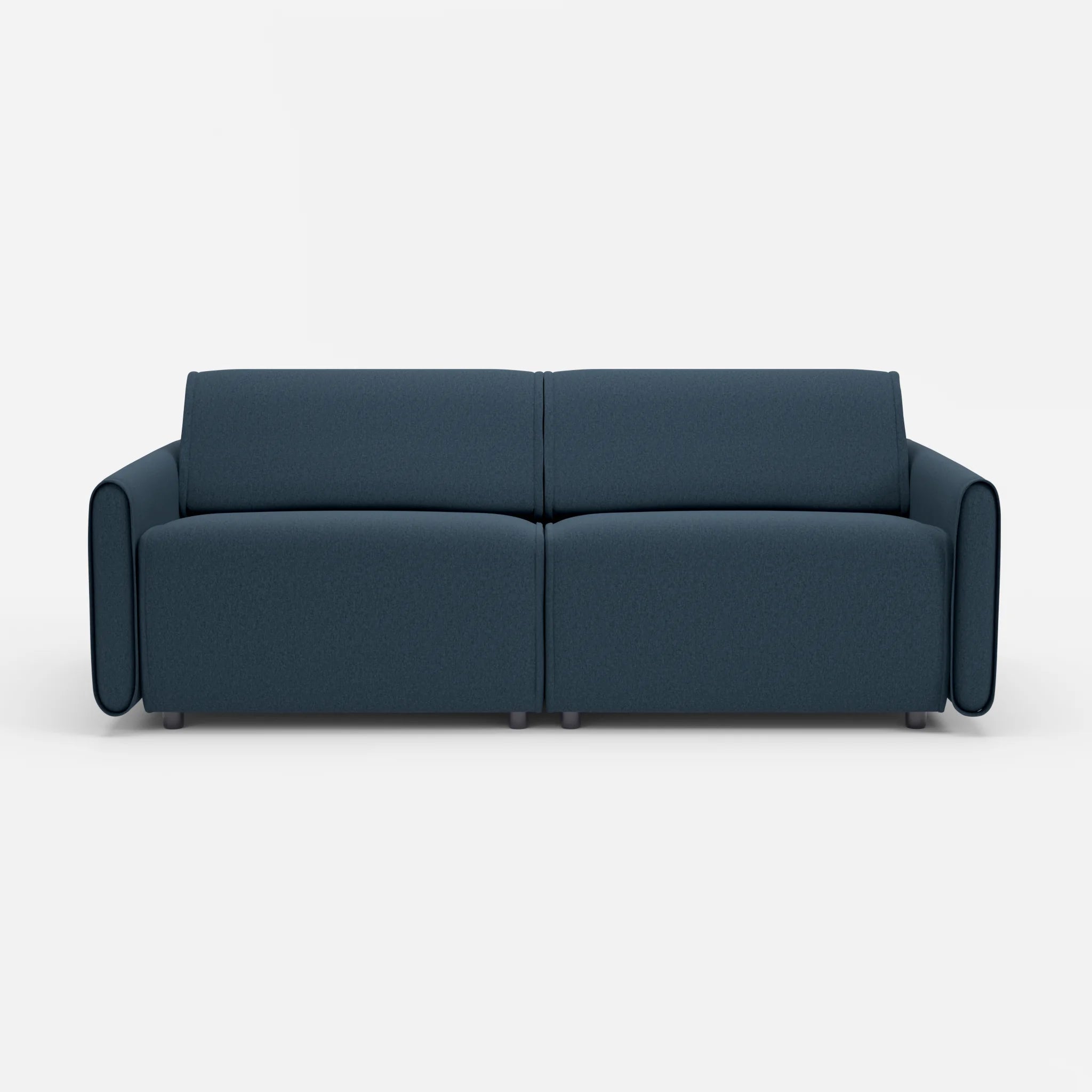 2 Sitzer Sofa Belleform 1 dama0014 in Dunkelblau von vorne