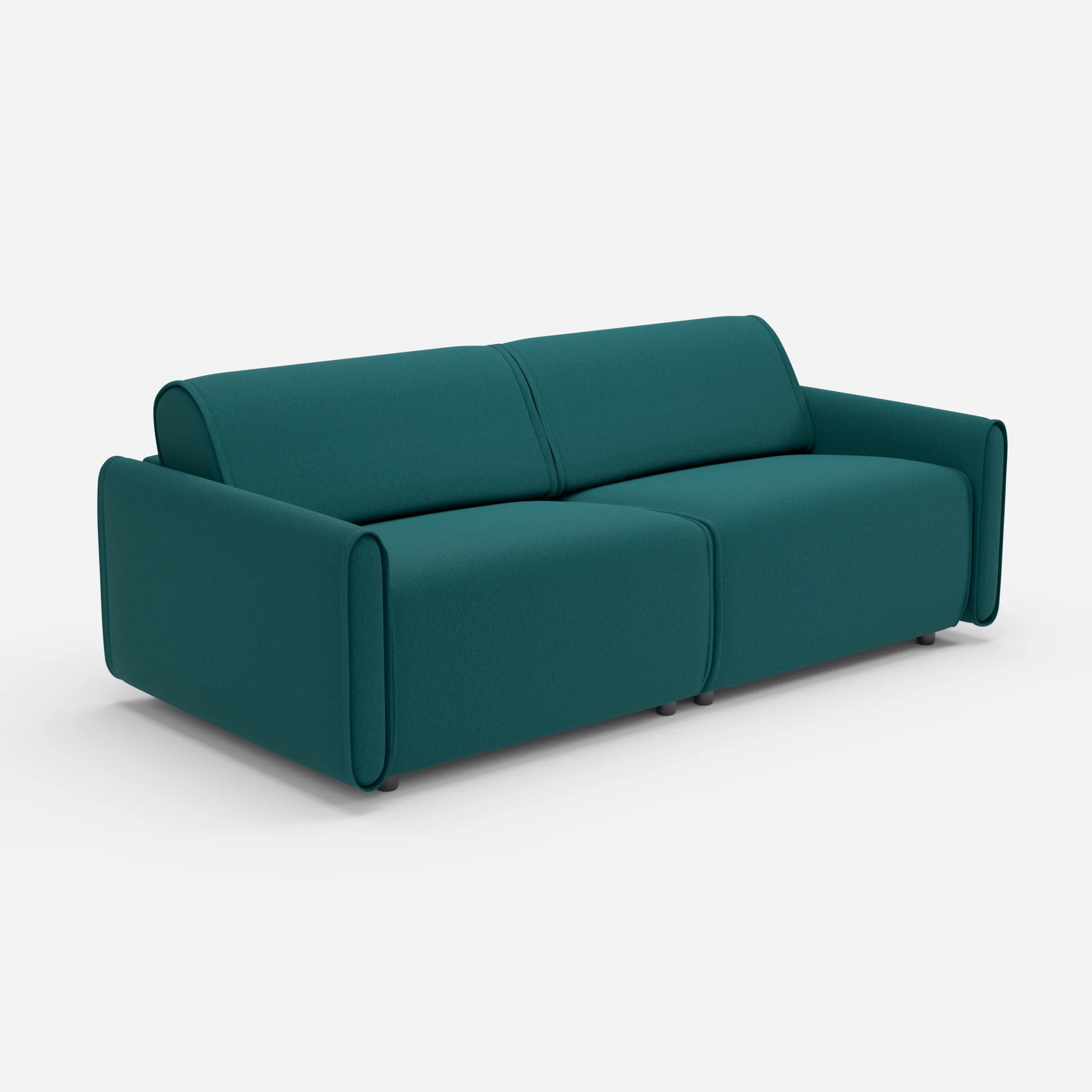 2 Sitzer Sofa Belleform 1 dama0018 in Türkis von der Seite
