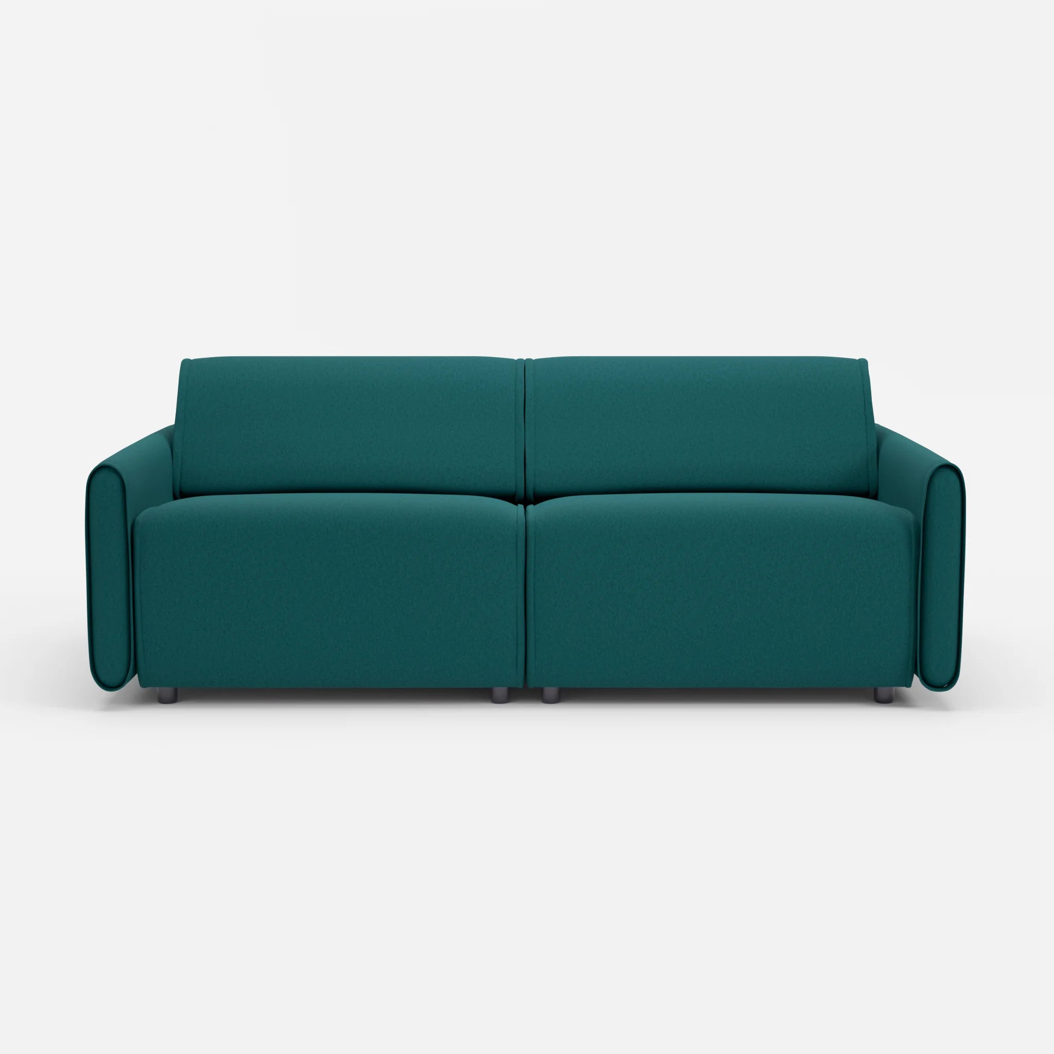 2 Sitzer Sofa Belleform 1 dama0018 in Türkis von vorne