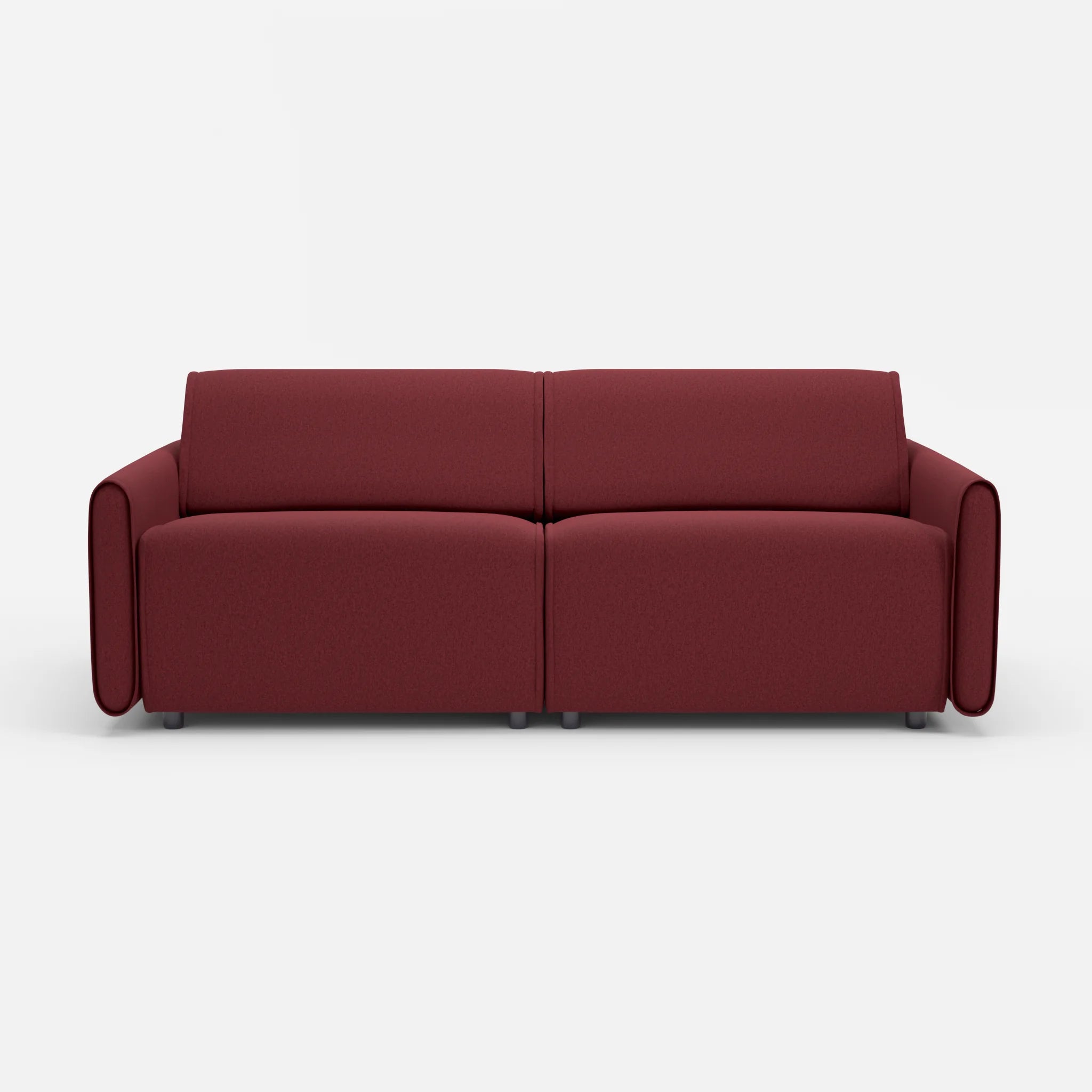 2 Sitzer Sofa Belleform 1 dama0034 in Bordeaux von vorne