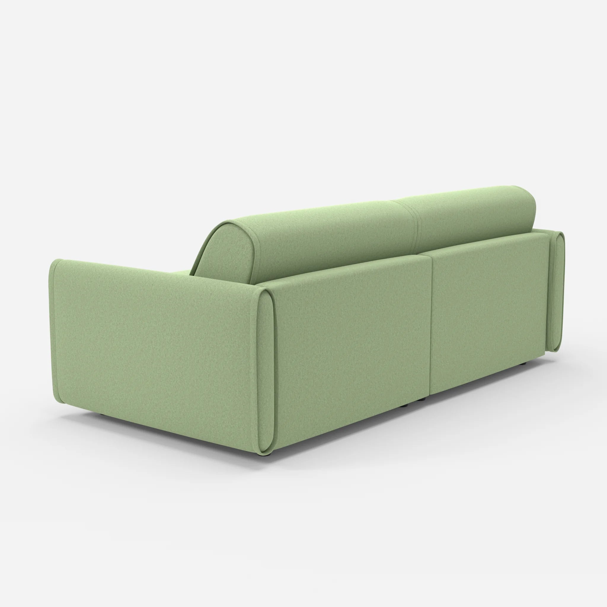 2 Sitzer Sofa Belleform 1 dama0042 in Hellgrün von hinten