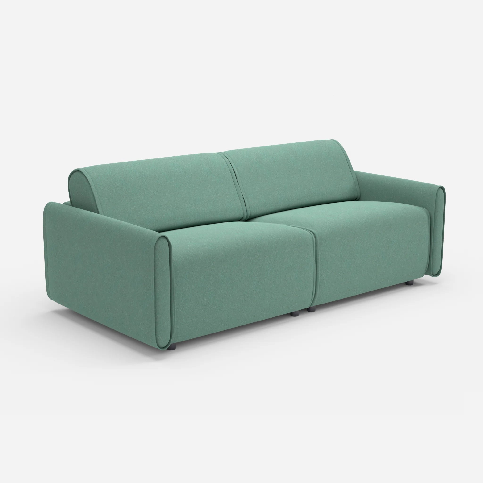 2 Sitzer Sofa Belleform 1 dama0045 in Türkis von der Seite