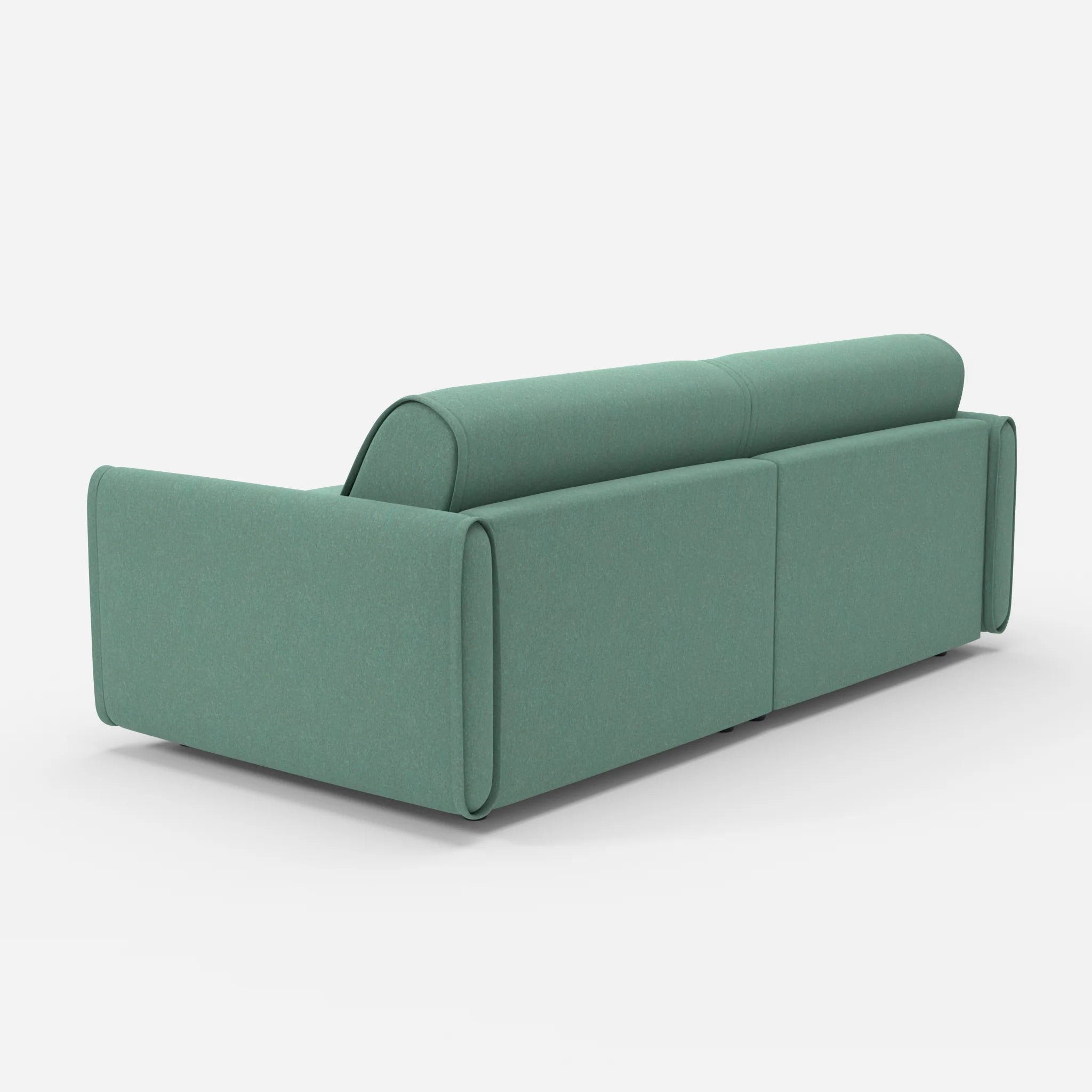 2 Sitzer Sofa Belleform 1 dama0045 in Türkis von hinten