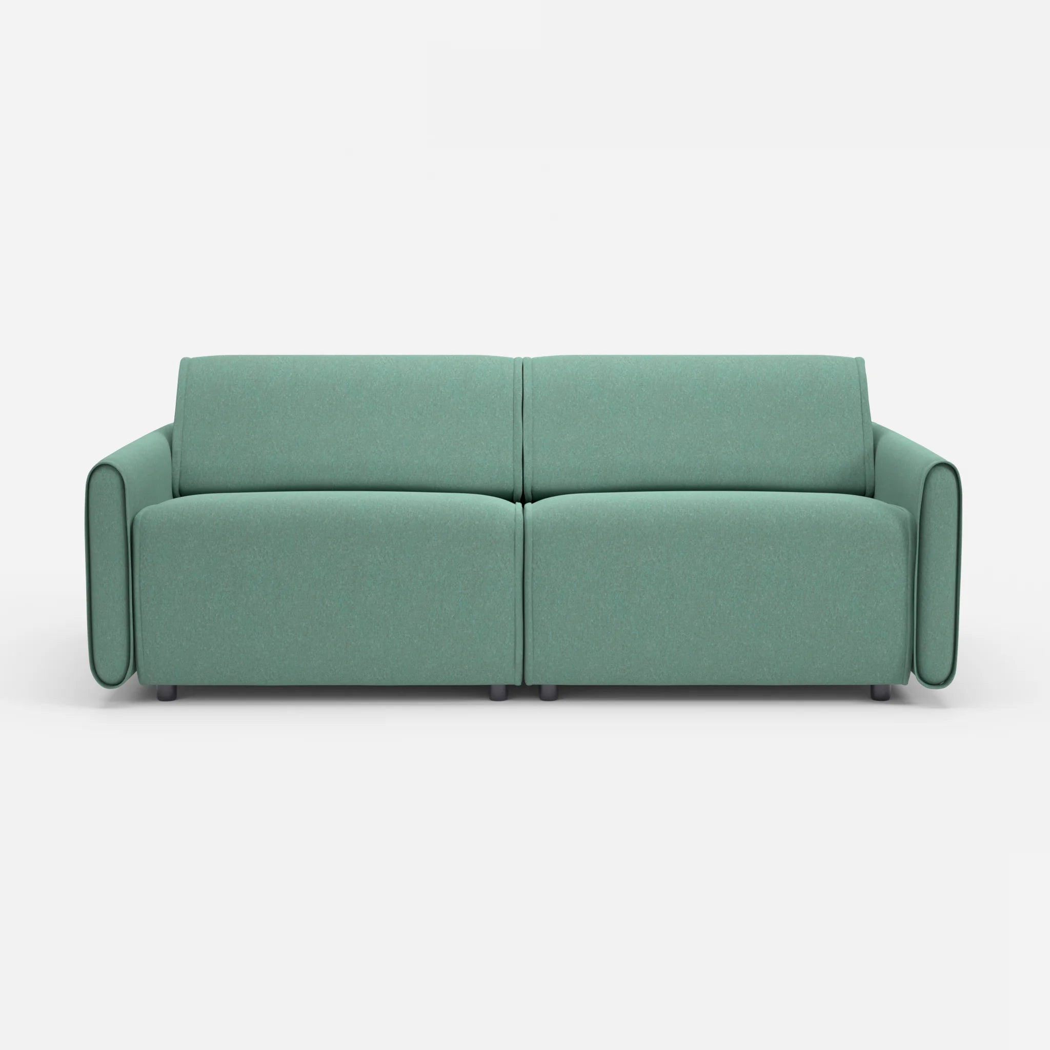 2 Sitzer Sofa Belleform 1 dama0045 in Türkis von vorne