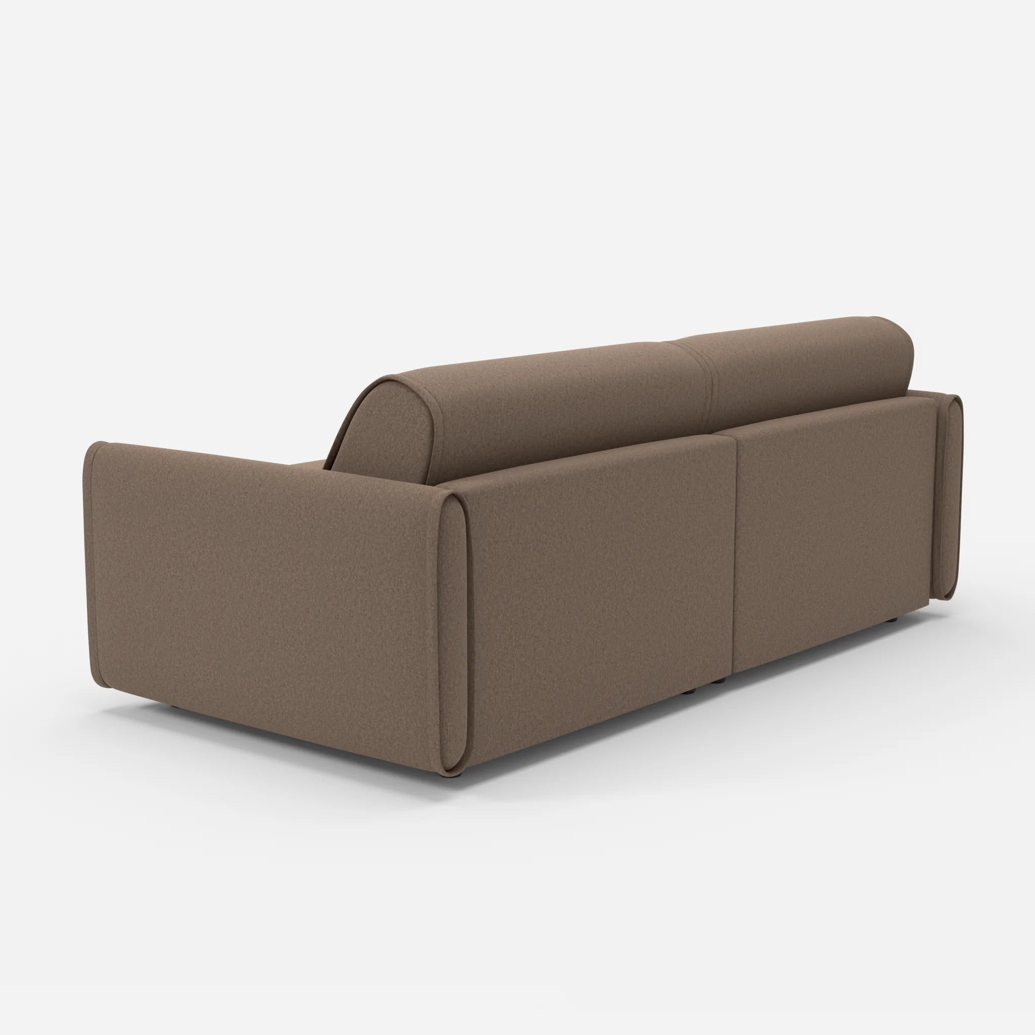 2 Sitzer Sofa Belleform 1 dama0051 in Braun von hinten