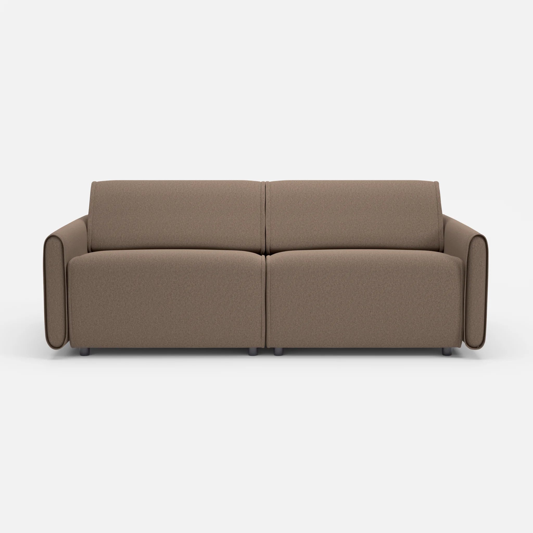 2 Sitzer Sofa Belleform 1 dama0051 in Braun von vorne