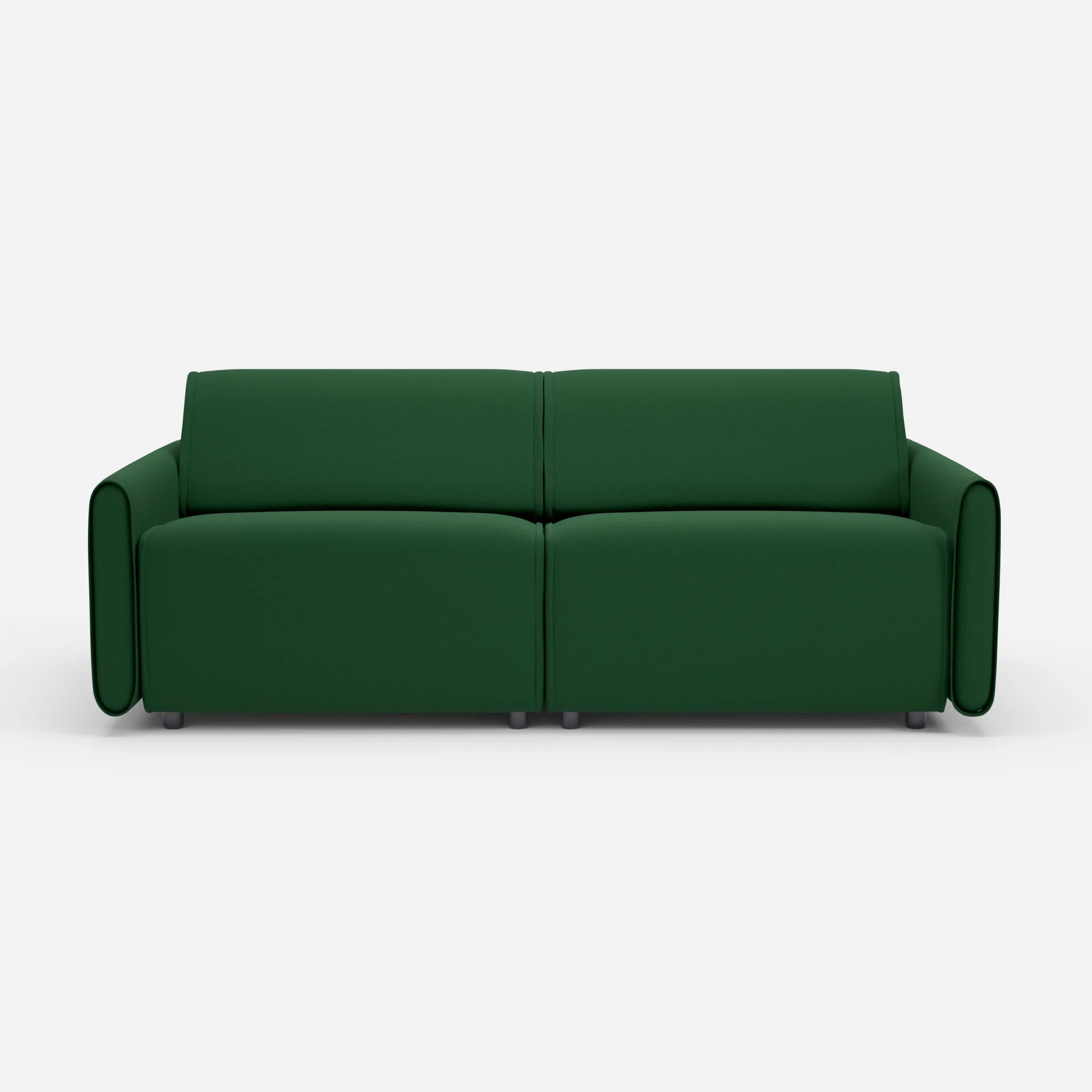 2 Sitzer Sofa Belleform 1 dama0052 in Dunkelgrün von vorne