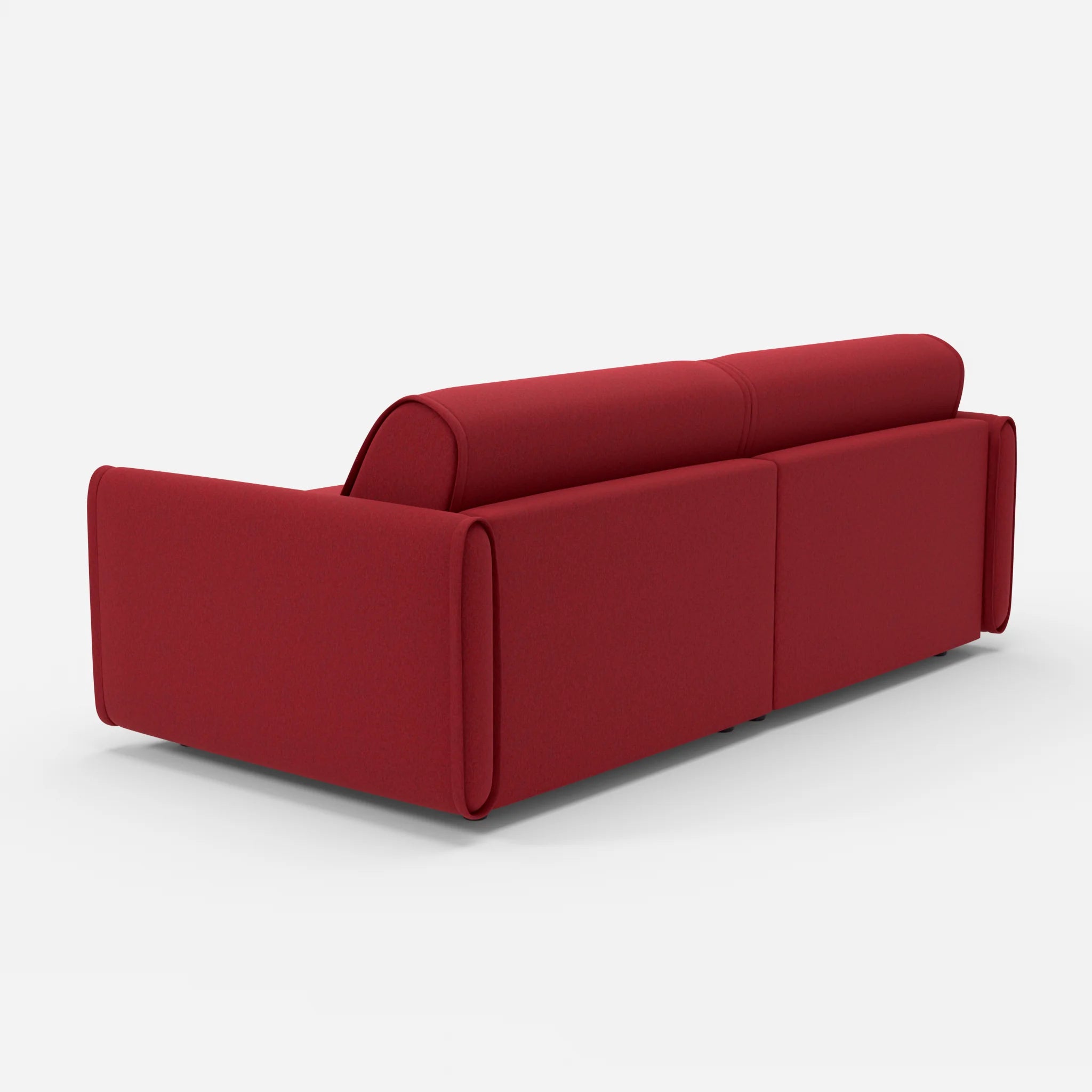 2 Sitzer Sofa Belleform 1 dama0053 in Rot von hinten
