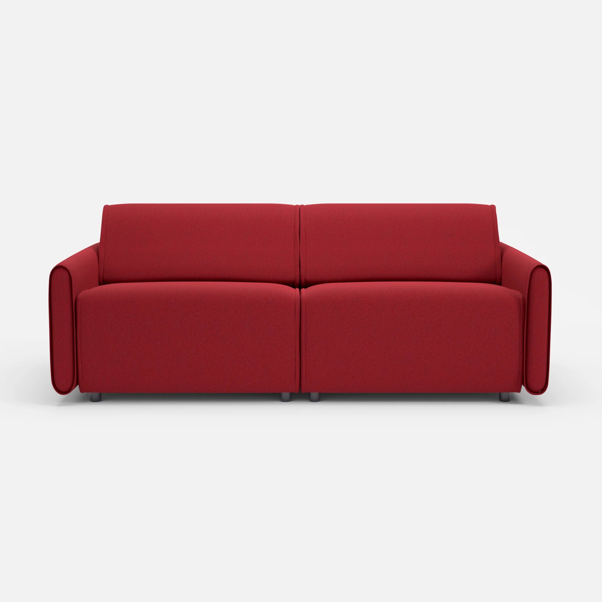 2 Sitzer Sofa Belleform 1 dama0053 in Rot von vorne