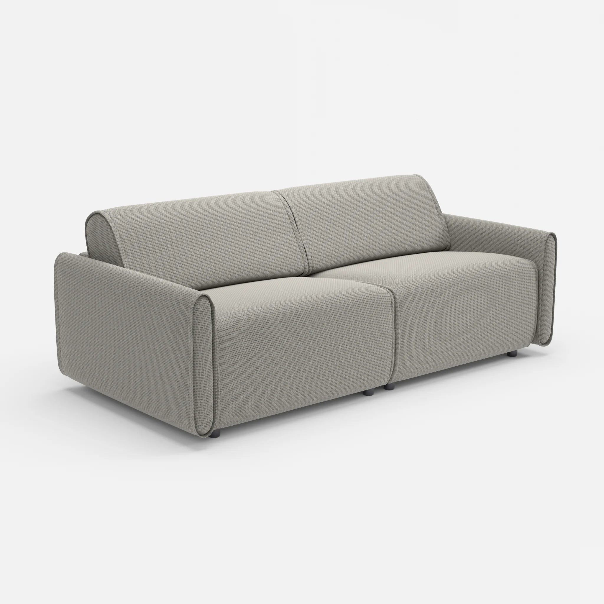 2 Sitzer Sofa Belleform 1 nabucco1003 in Hellgrau von der Seite