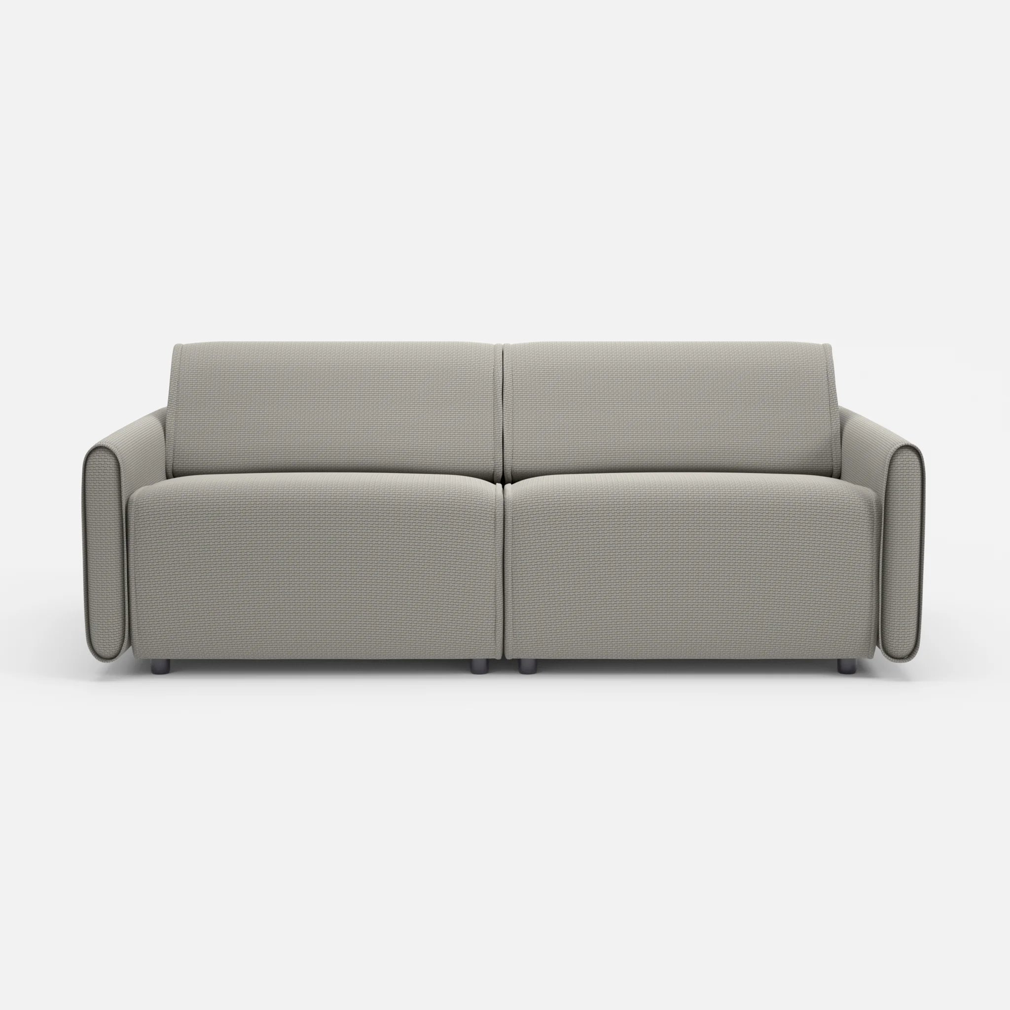 2 Sitzer Sofa Belleform 1 nabucco1003 in Hellgrau von vorne