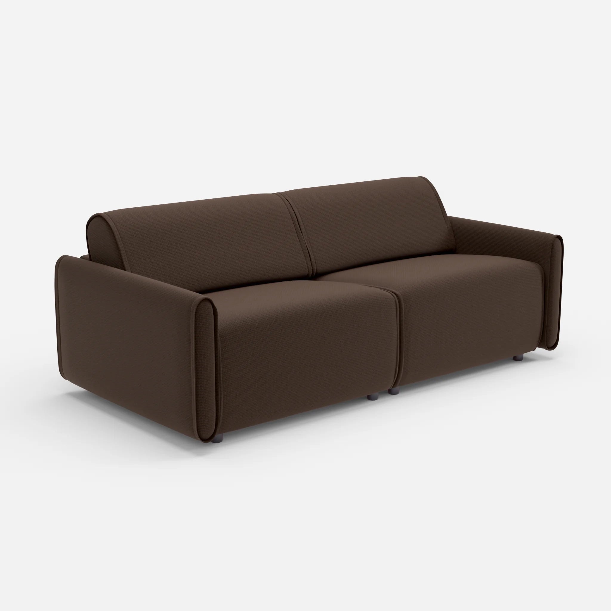 2 Sitzer Sofa Belleform 1 nabucco2022 in Dunkelbraun von der Seite