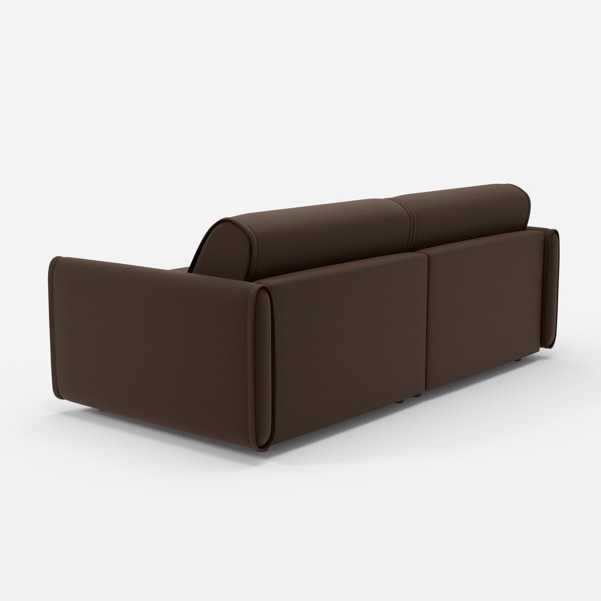 2 Sitzer Sofa Belleform 1 nabucco2022 in Dunkelbraun von hinten
