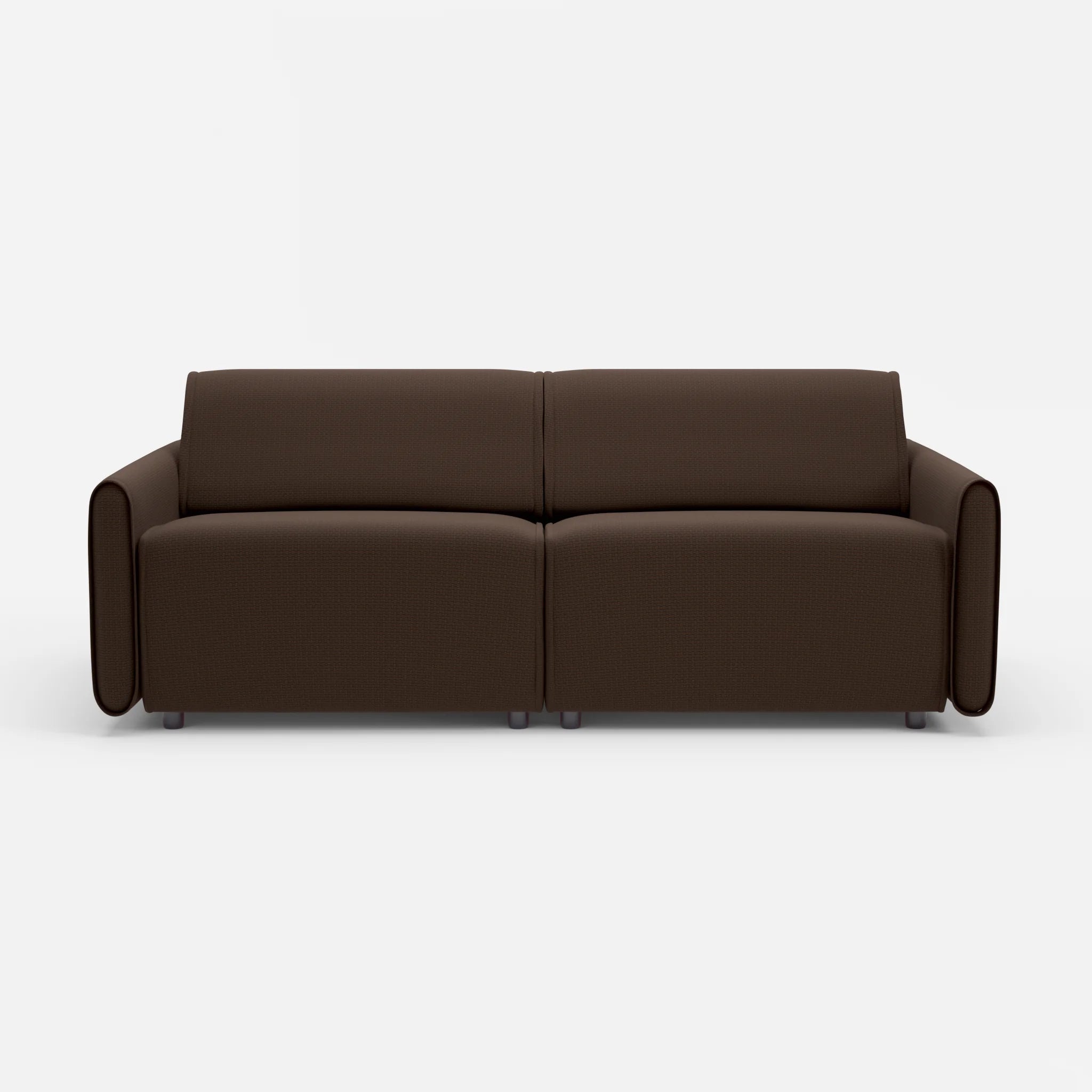 2 Sitzer Sofa Belleform 1 nabucco2022 in Dunkelbraun von vorne