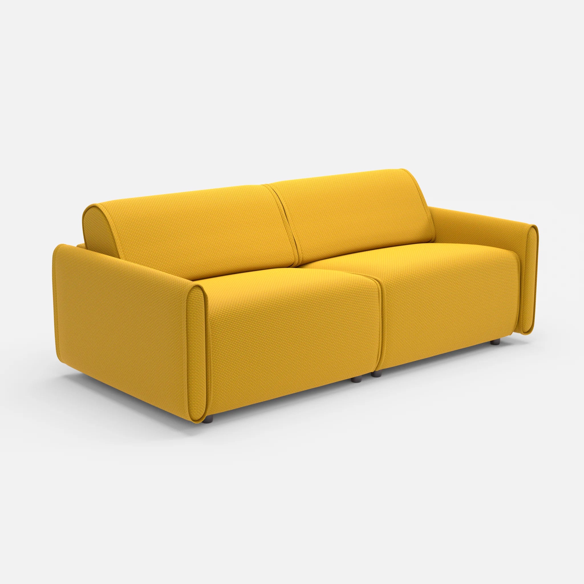 2 Sitzer Sofa Belleform 1 nabucco3019 in Curry von der Seite