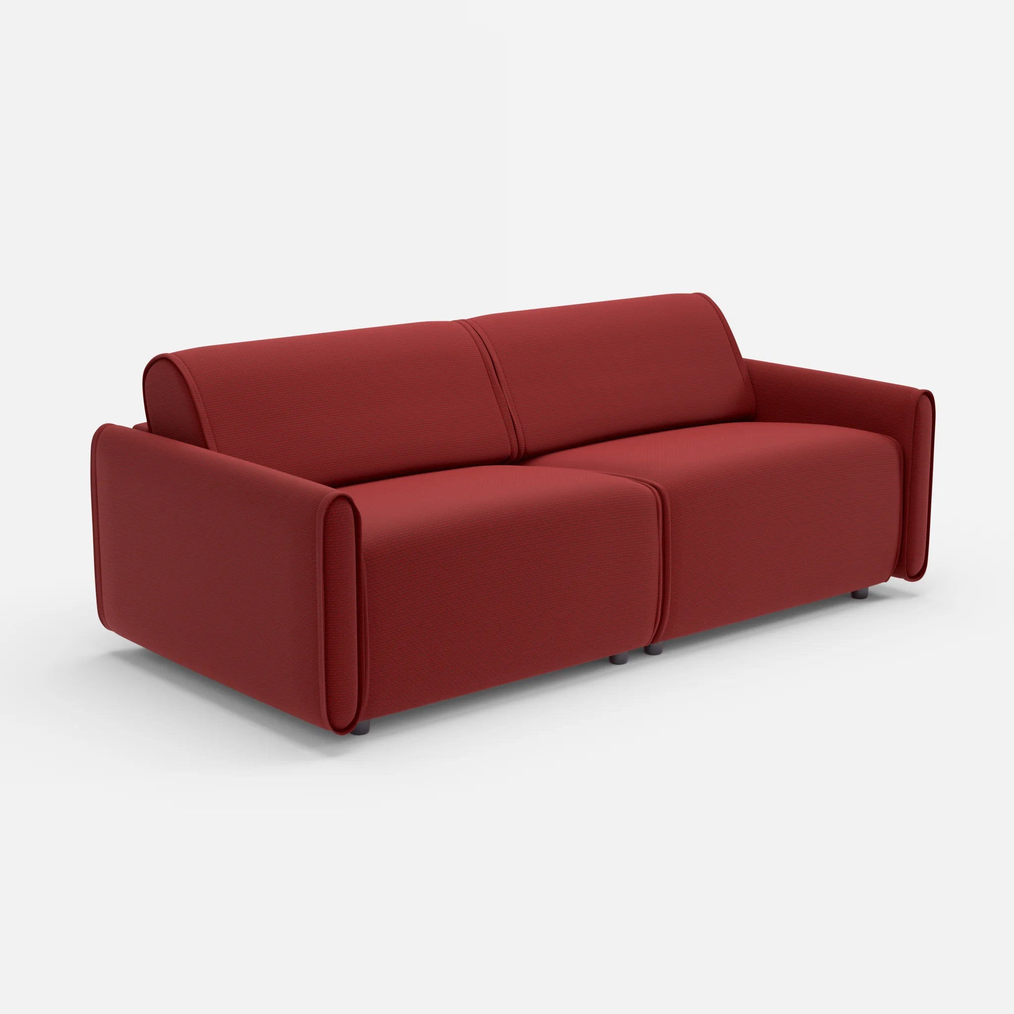2 Sitzer Sofa Belleform 1 nabucco4021 in Rot von der Seite