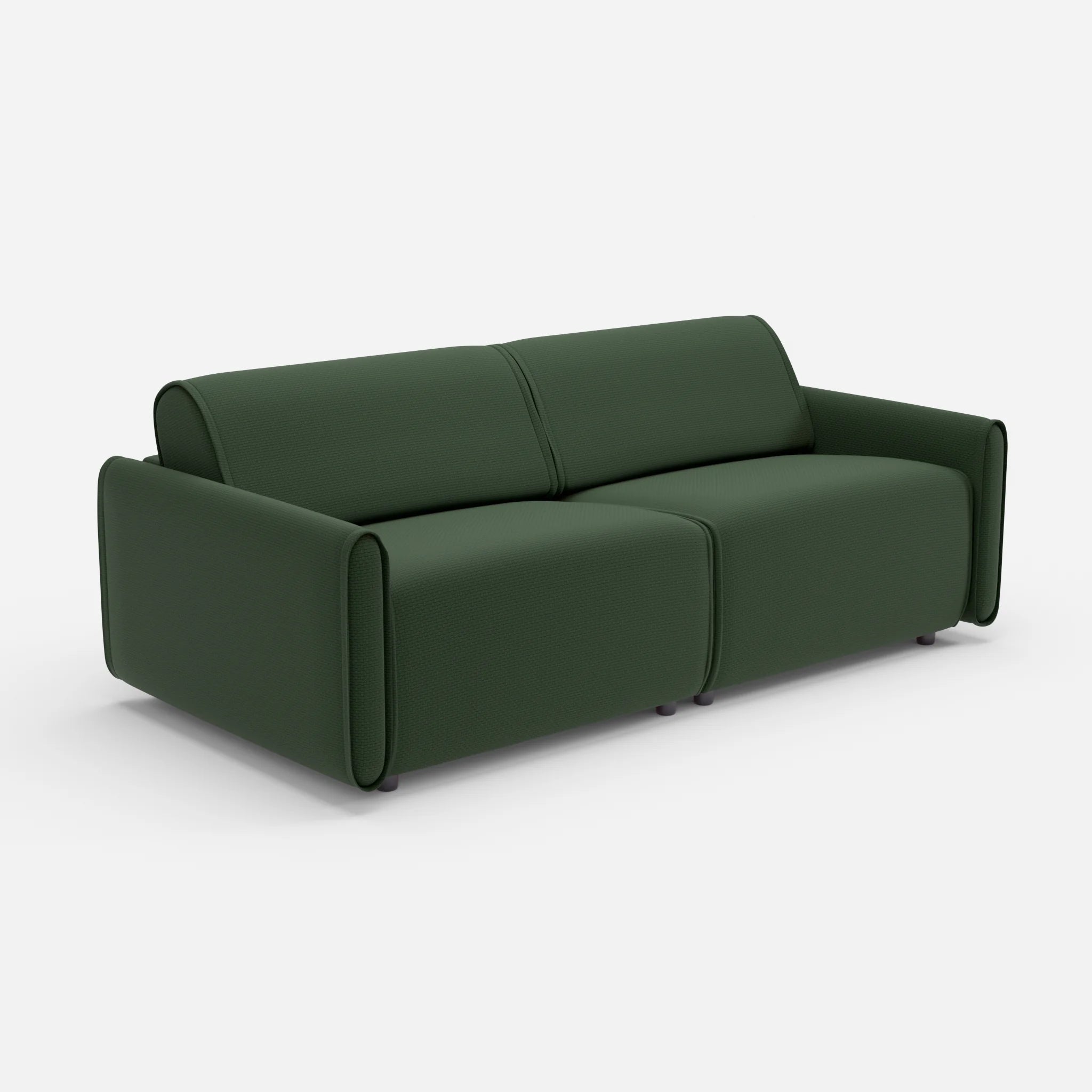 2 Sitzer Sofa Belleform 1 nabucco7029 in Dunkelgrün von der Seite
