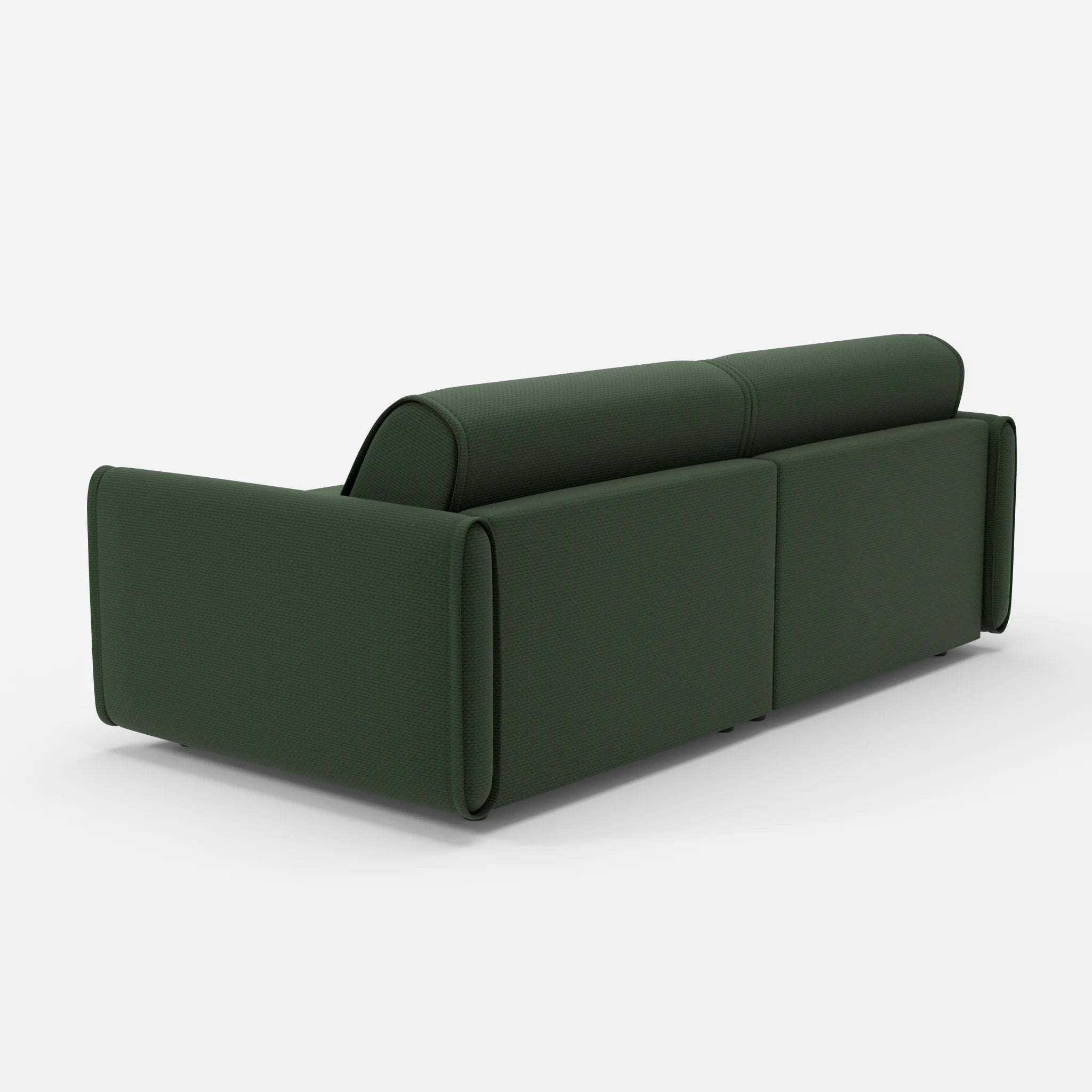 2 Sitzer Sofa Belleform 1 nabucco7029 in Dunkelgrün von hinten