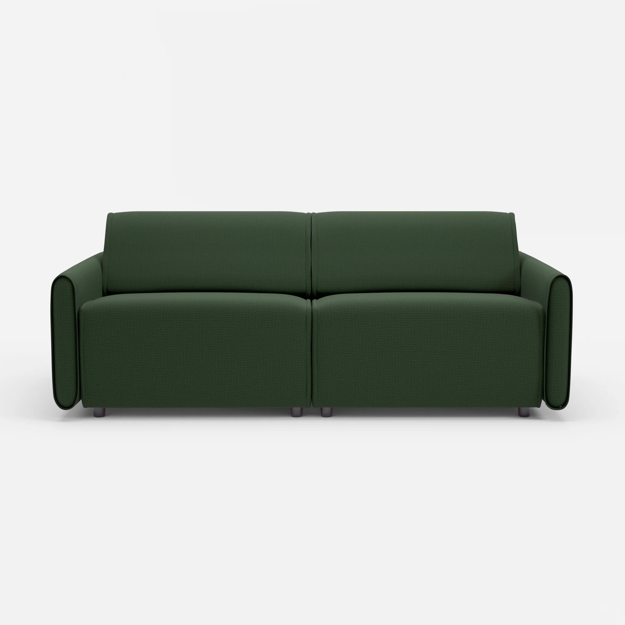2 Sitzer Sofa Belleform 1 nabucco7029 in Dunkelgrün von vorne