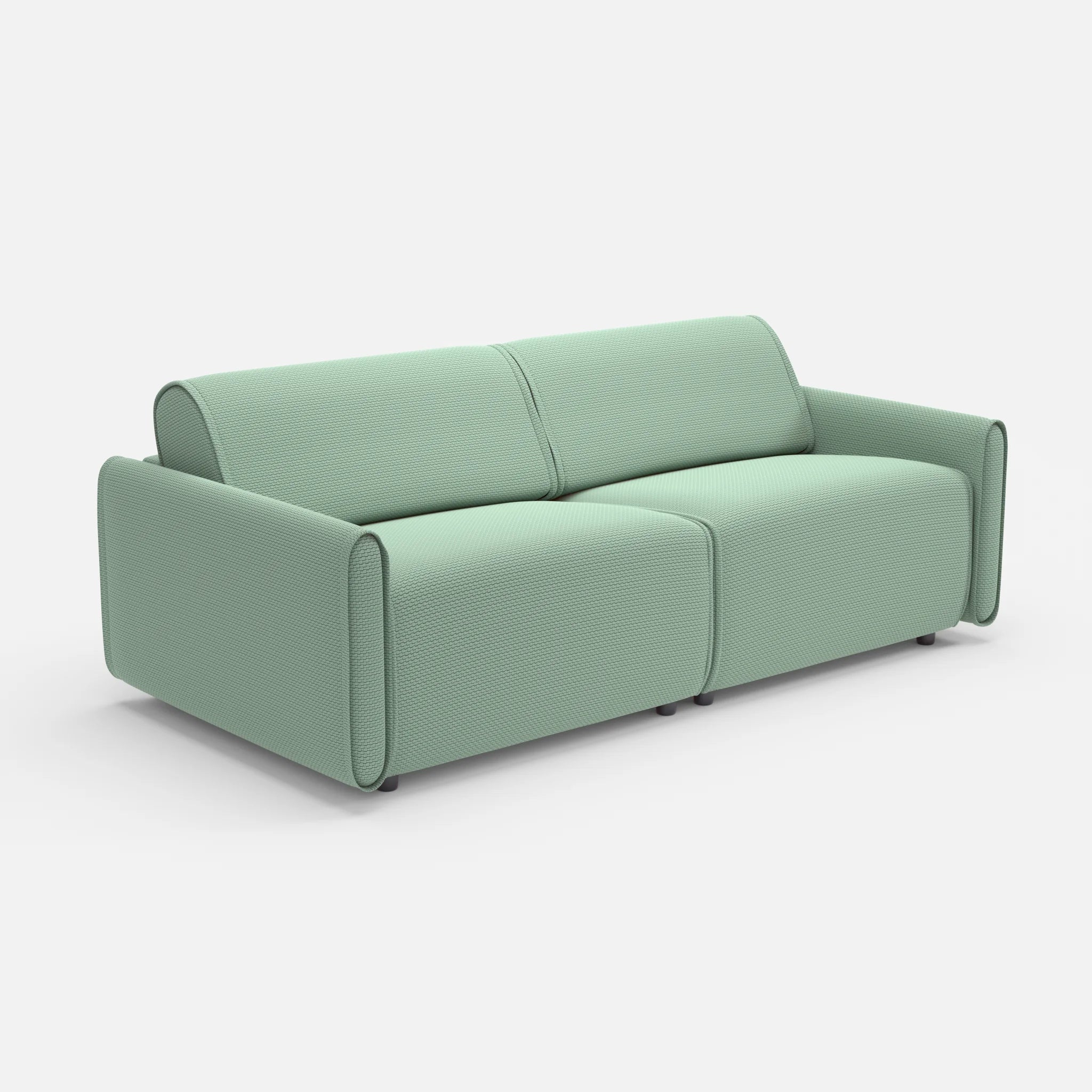2 Sitzer Sofa Belleform 1 nabucco7030 in Türkis von der Seite