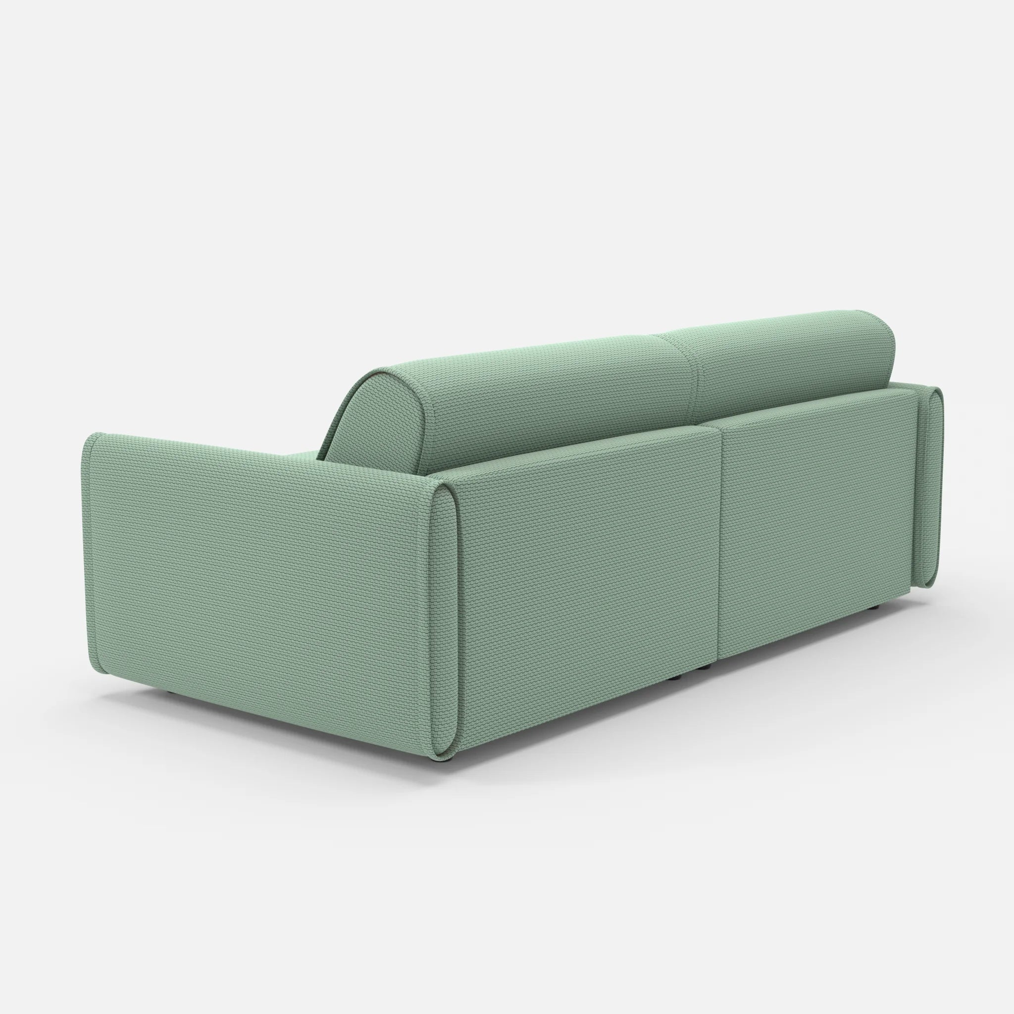 2 Sitzer Sofa Belleform 1 nabucco7030 in Türkis von hinten
