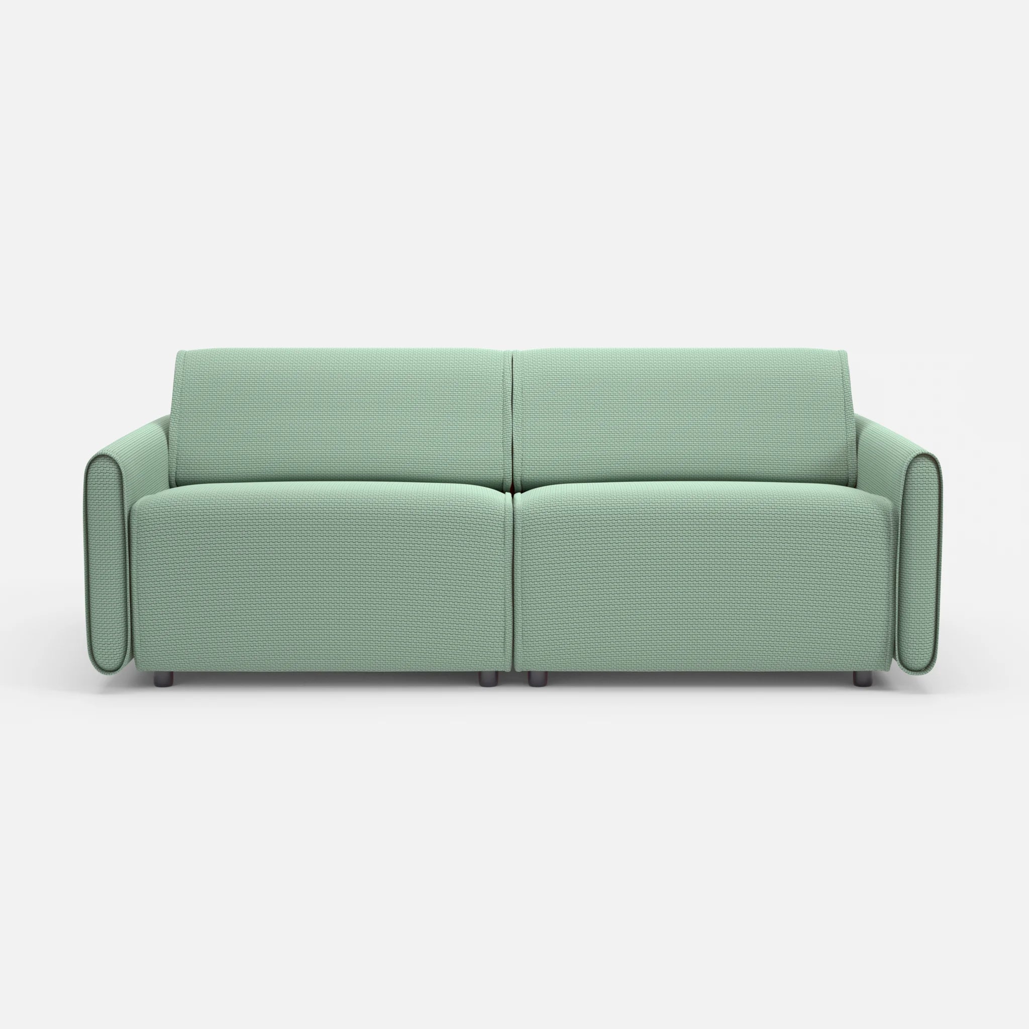 2 Sitzer Sofa Belleform 1 nabucco7030 in Türkis von vorne