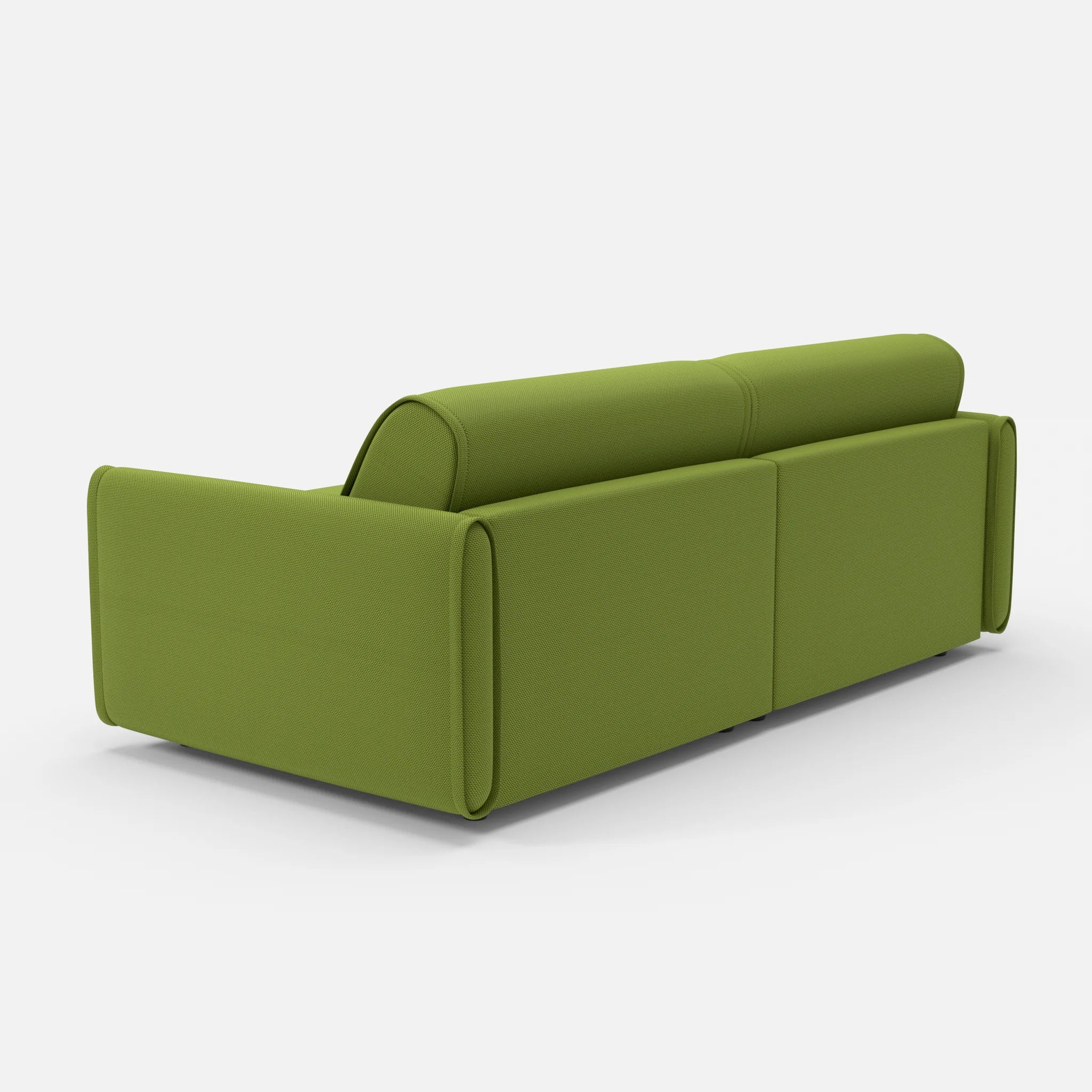 2 Sitzer Sofa Belleform 1 novummoss in Grün von hinten