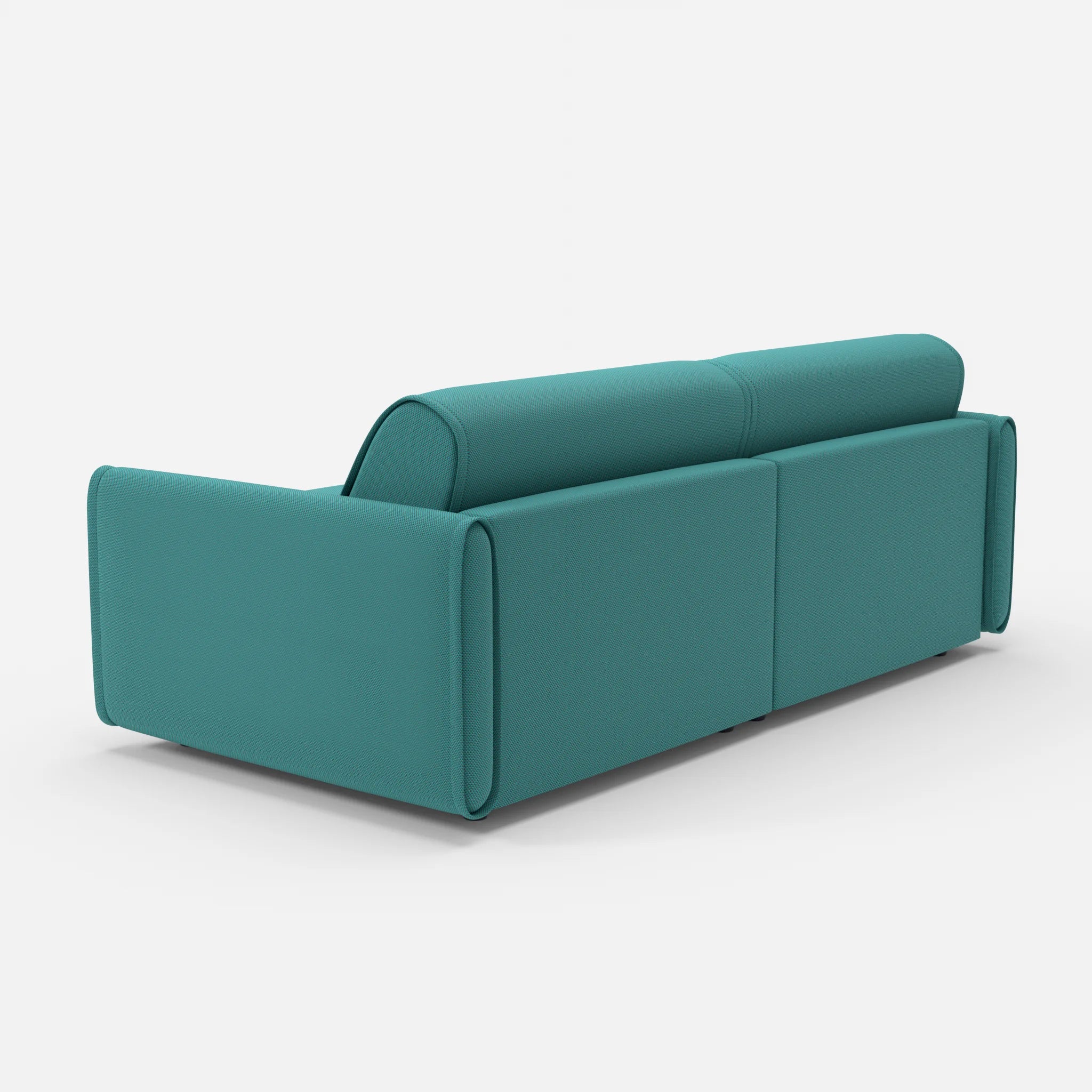 2 Sitzer Sofa Belleform 1 novumprisma in Türkis von hinten