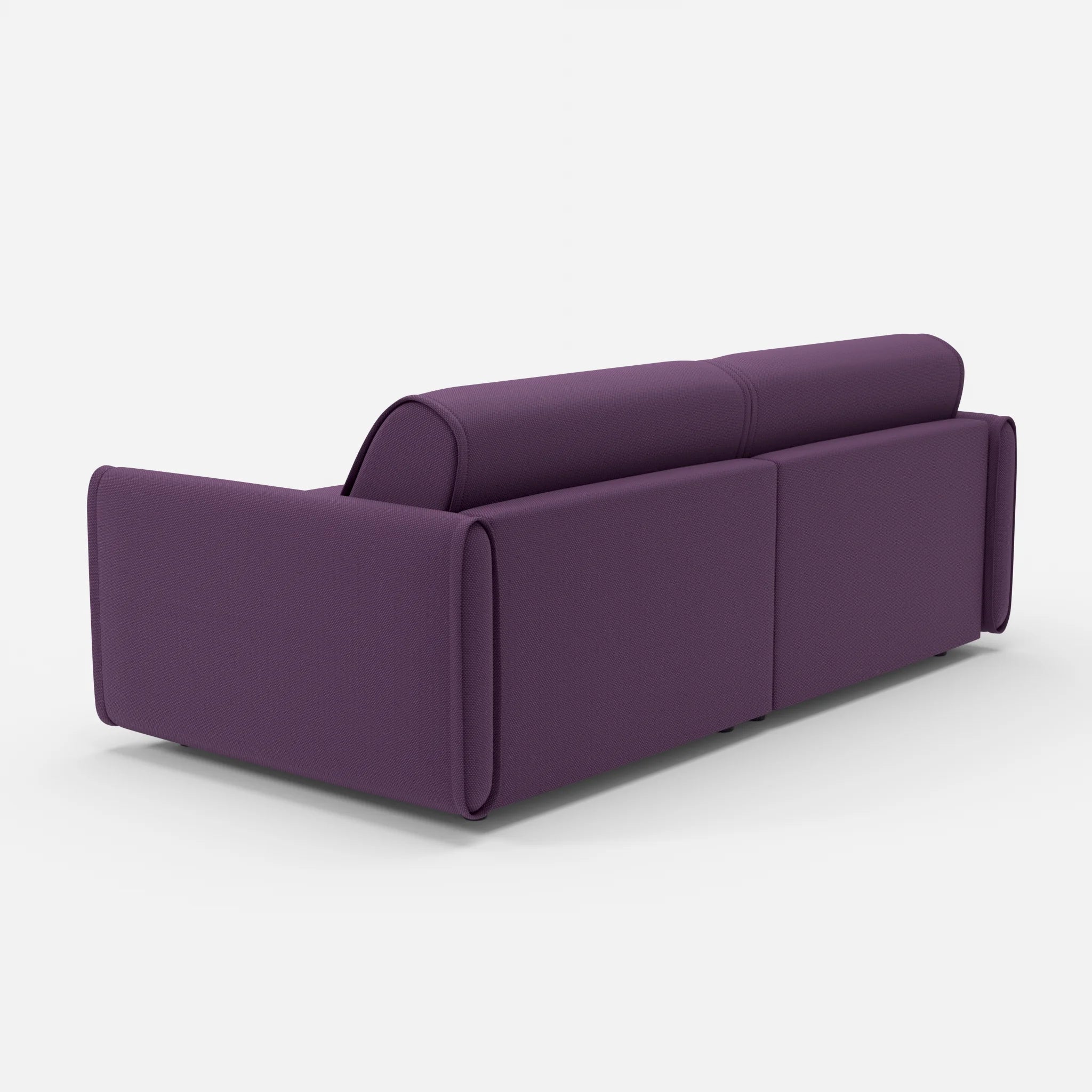 2 Sitzer Sofa Belleform 1 novumprune in Violett von hinten