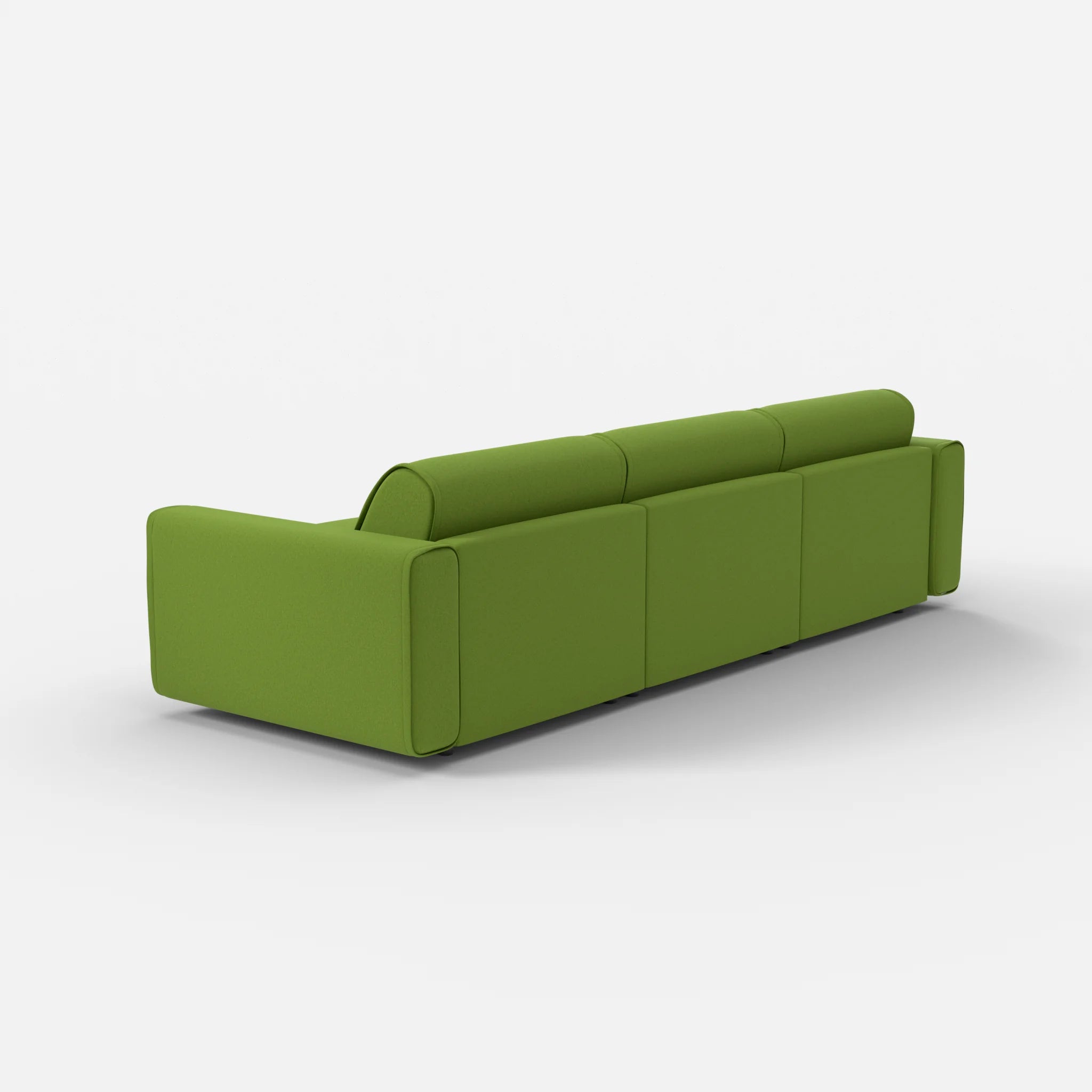 3 Sitzer Sofa Belleform mit breiter Armlehne 2 dama0027 in Grün von hinten