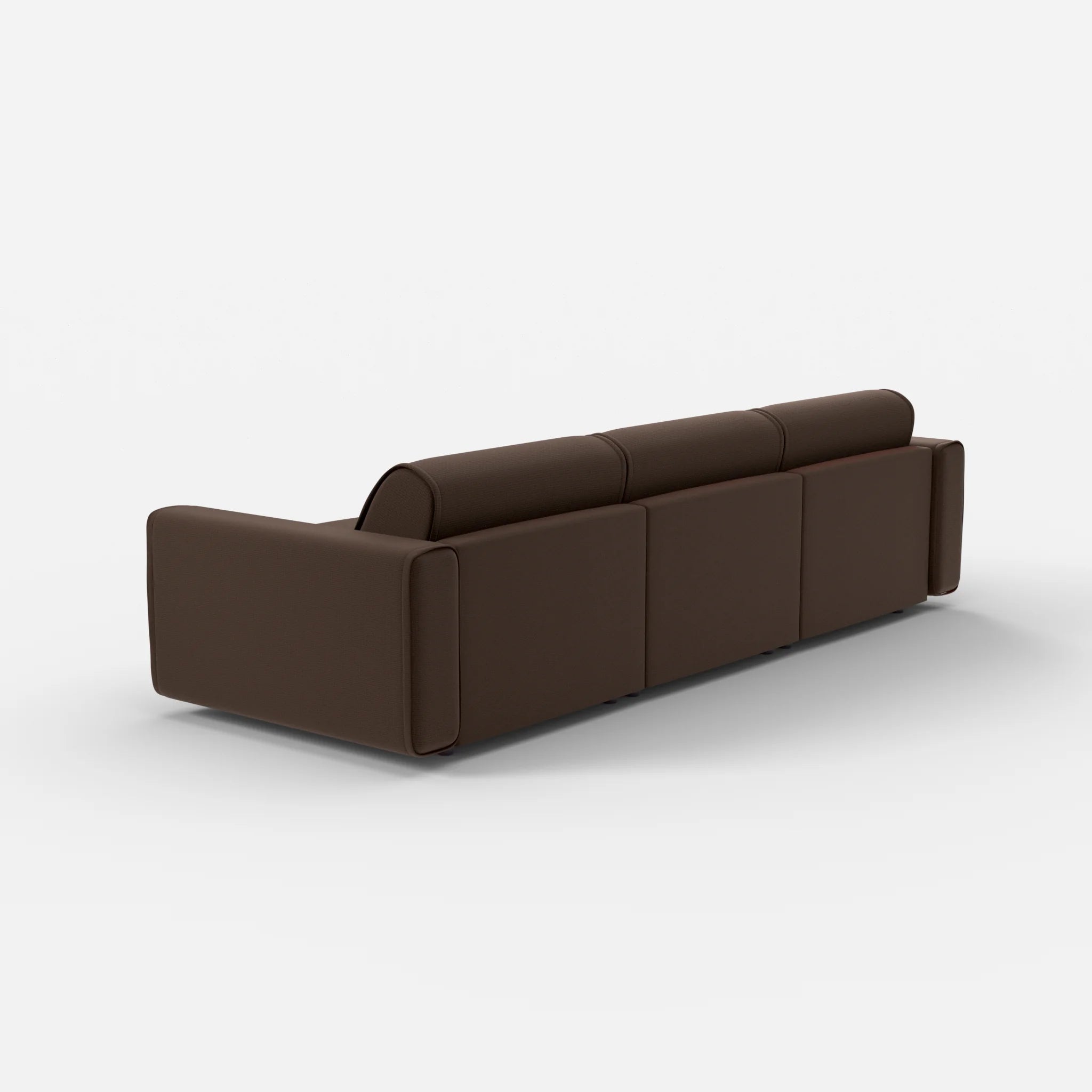 3 Sitzer Sofa Belleform mit breiter Armlehne 2 nabucco2022 in Dunkelbraun von hinten