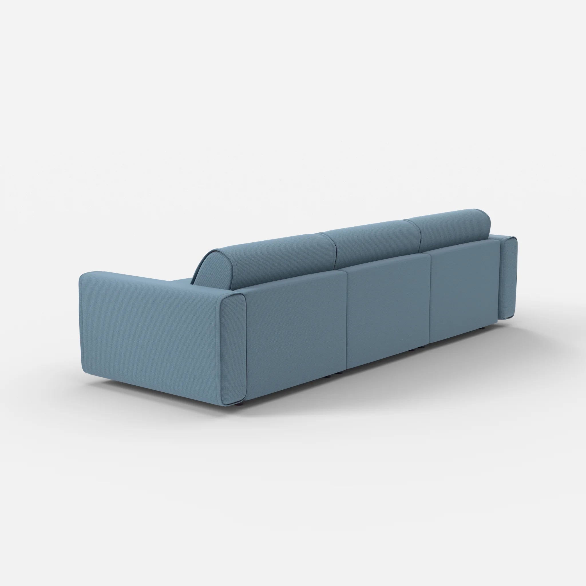 3 Sitzer Sofa Belleform mit breiter Armlehne 2 nabucco6043 in Blau von hinten