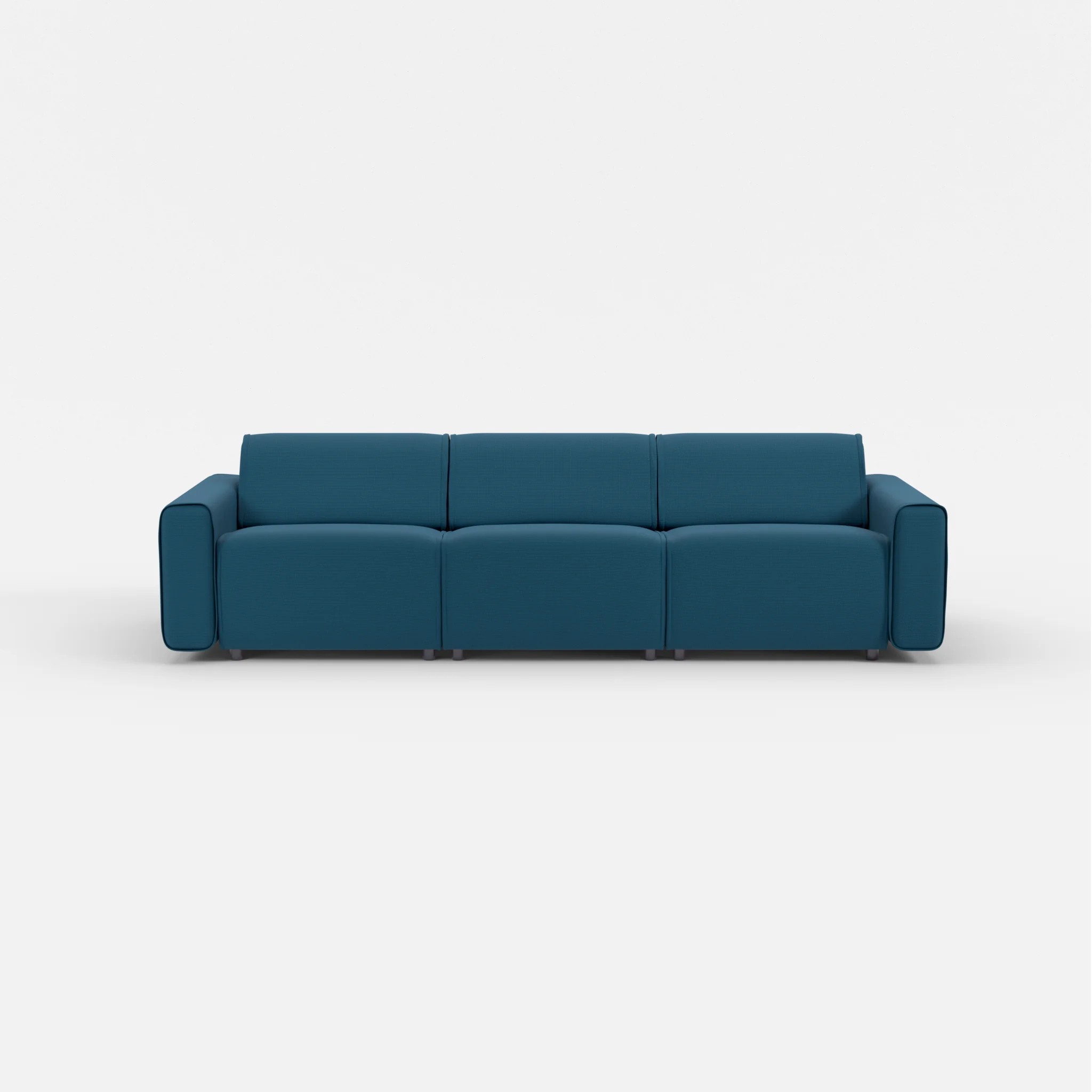 3 Sitzer Sofa Belleform mit breiter Armlehne 2 nabucco6075 in Blau von vorne