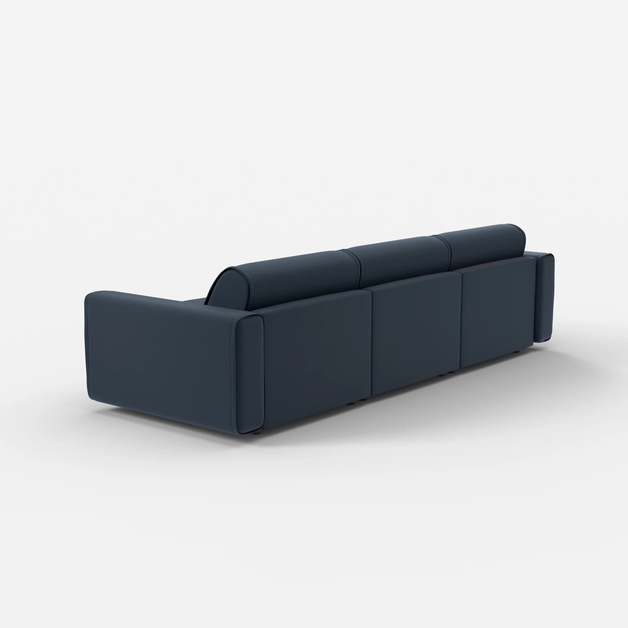 3 Sitzer Sofa Belleform mit breiter Armlehne 2 nabucco6098 in Dunkelblau von hinten