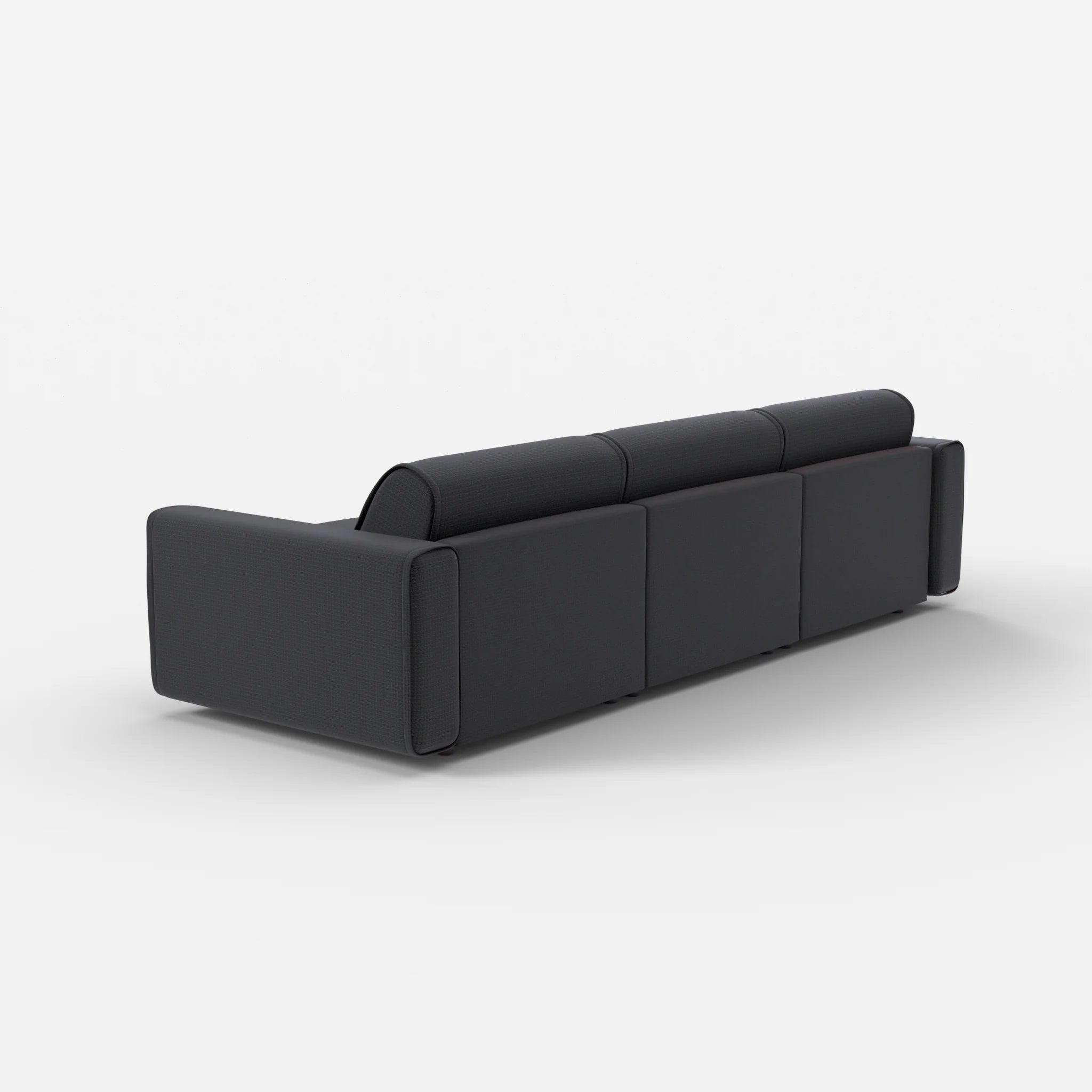 3 Sitzer Sofa Belleform mit breiter Armlehne 2 nabucco8019 in Anthrazit von hinten