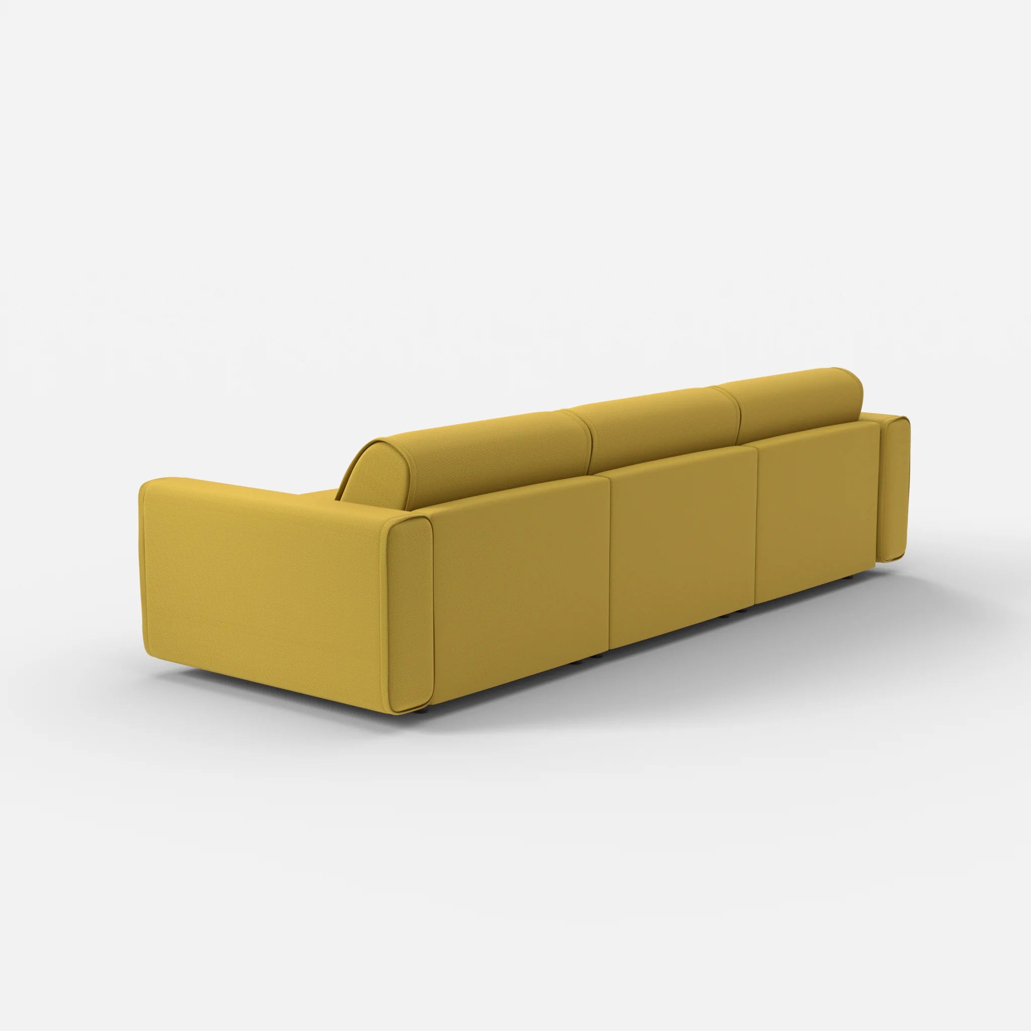 3 Sitzer Sofa Belleform mit breiter Armlehne 2 novumtivoli in Hellgrün von hinten
